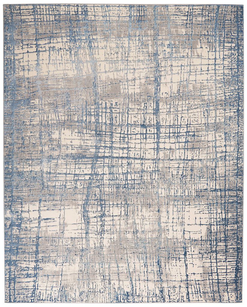 The appearance of Calvin Klein Rush 10' x 14' Indoor Rug In Ivory Blue designed by Nourison in the modern / contemporary interior design. This ivory blue piece of furniture was selected by 1StopBedrooms from Rush Collection to add a touch of cosiness and style into your home. Sku: 99446818485. Material: Polypropylene.