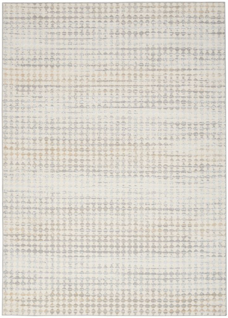 The appearance of Calvin Klein Rush 3'2" x 5' Indoor Rug In Ivory Multi designed by Nourison in the modern / contemporary interior design. This ivory multi piece of furniture  was selected by 1StopBedrooms from Rush Collection to add a touch of cosiness and style into your home. Sku: 99446135766. Material: Polypropylene.