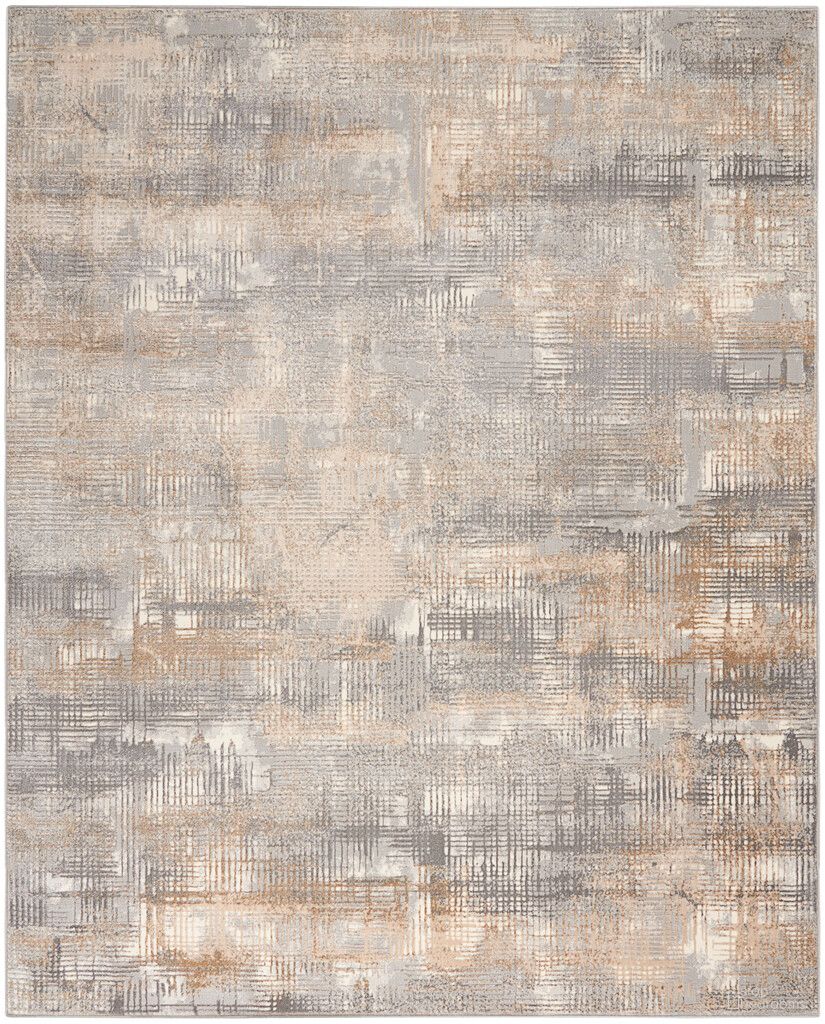 The appearance of Calvin Klein Rush 7' x 10' Modern Indoor Rug In Grey and Beige designed by Nourison in the modern / contemporary interior design. This grey and beige piece of furniture was selected by 1StopBedrooms from Rush Collection to add a touch of cosiness and style into your home. Sku: 99446818959. Material: Polypropylene.