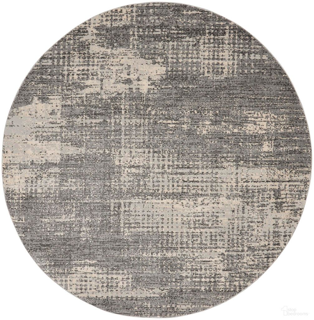 The appearance of Calvin Klein Rush 8' x 8' Round Modern Indoor Rug In Grey and Beige designed by Nourison in the modern / contemporary interior design. This grey and beige piece of furniture was selected by 1StopBedrooms from Rush Collection to add a touch of cosiness and style into your home. Sku: 99446819239. Material: Polypropylene.