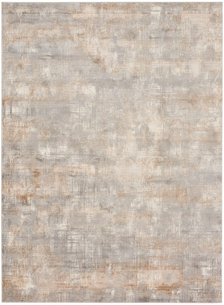 The appearance of Calvin Klein Rush 9' x 12' Modern Indoor Rug In Grey and Beige designed by Nourison in the modern / contemporary interior design. This grey and beige piece of furniture was selected by 1StopBedrooms from Rush Collection to add a touch of cosiness and style into your home. Sku: 99446818997. Material: Polypropylene.