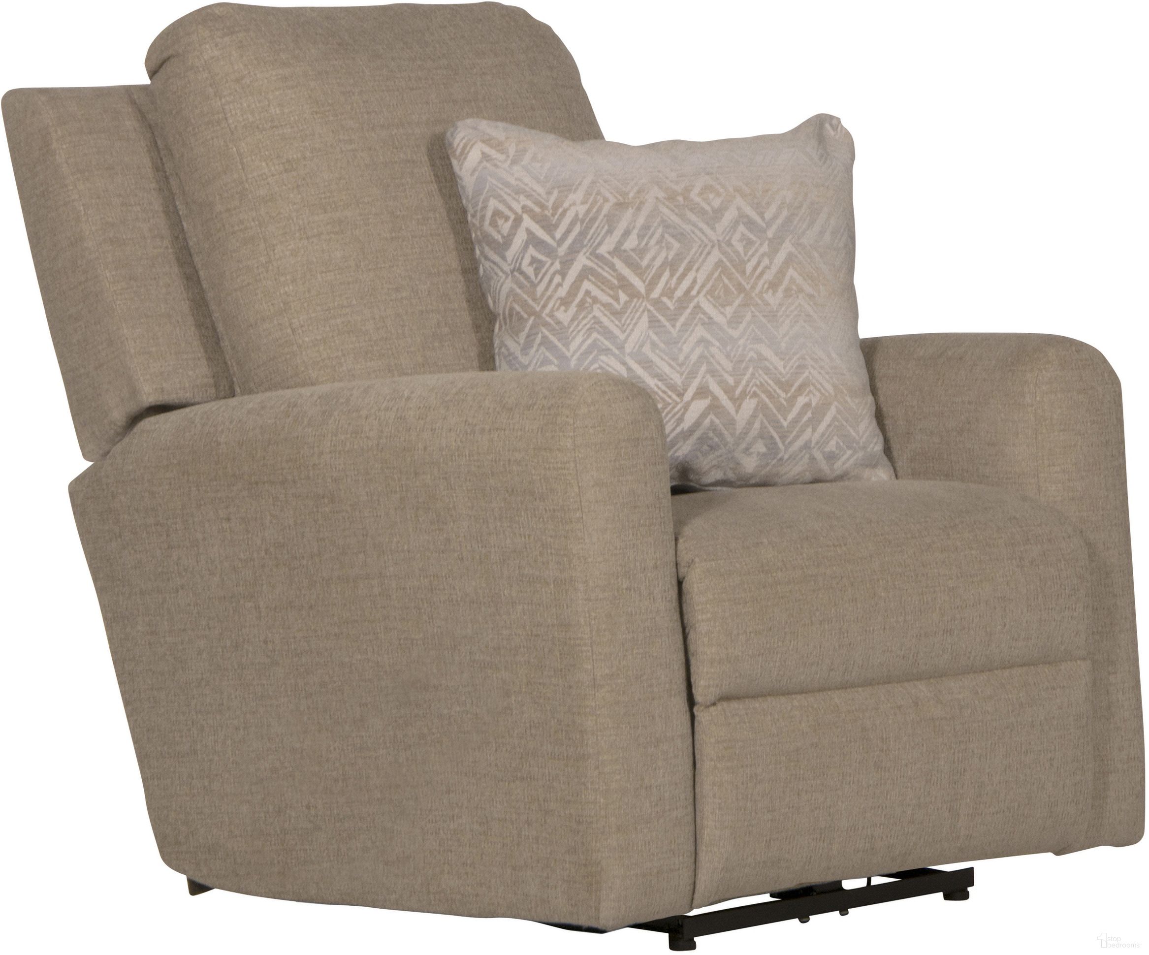 The appearance of Calvin Power Wall Hugger Recliner In Putty designed by Catnapper in the traditional interior design. This putty piece of furniture  was selected by 1StopBedrooms from Calvin Collection to add a touch of cosiness and style into your home. Sku: 616304189426236426. Material: Fabric.