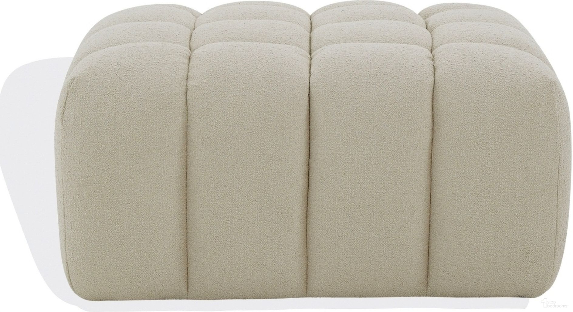 The appearance of Calyna Boucle Ottoman In Light Grey designed by Safavieh Couture in the modern / contemporary interior design. This light grey piece of furniture was selected by 1StopBedrooms from Calyna Collection to add a touch of cosiness and style into your home. Sku: SFV4833B. Material: Wood.