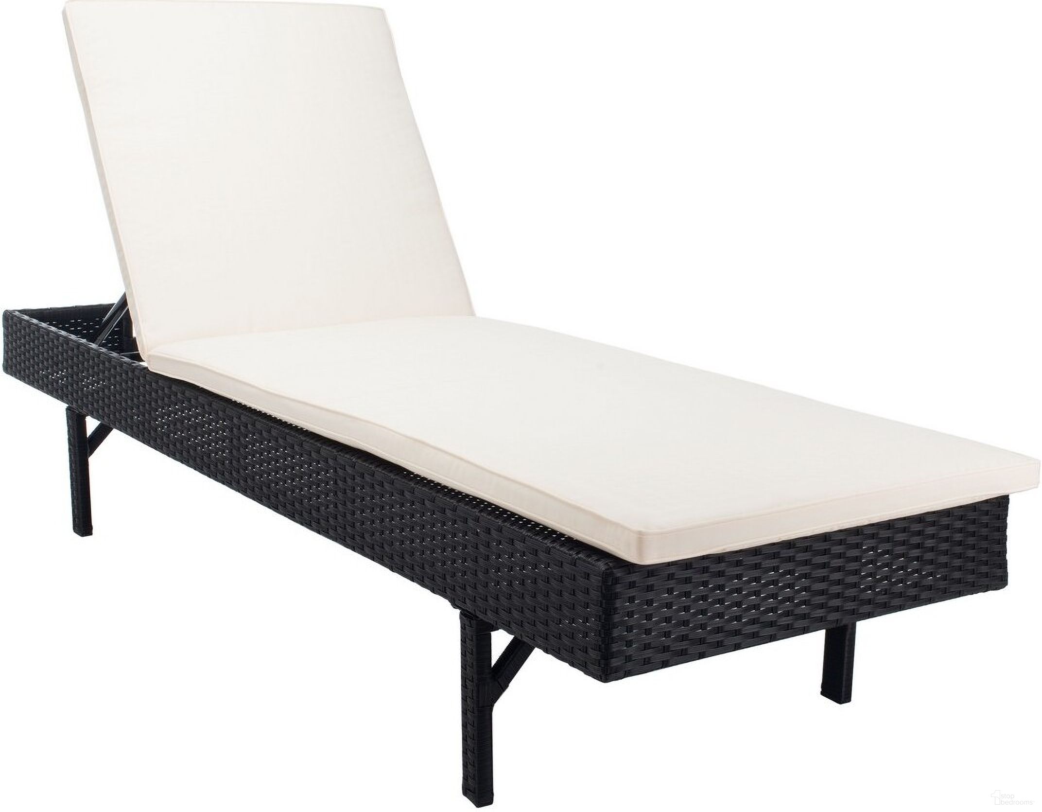 The appearance of Cam Sunlounger designed by Safavieh in the modern / contemporary interior design. This black piece of furniture  was selected by 1StopBedrooms from Safavieh PAT Collection to add a touch of cosiness and style into your home. Sku: PAT7501A. Material: Steel.