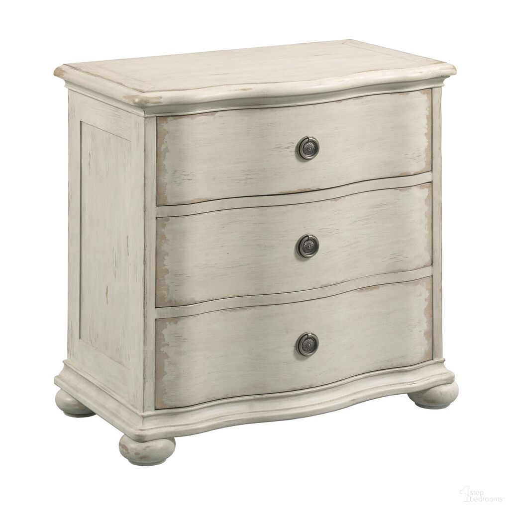 The appearance of Cambric Helen 3 Drawer Nightstand In Creme designed by American Drew in the modern / contemporary interior design. This creme piece of furniture was selected by 1StopBedrooms from Cambric Collection to add a touch of cosiness and style into your home. Sku: 309-420C. Material: Wood.
