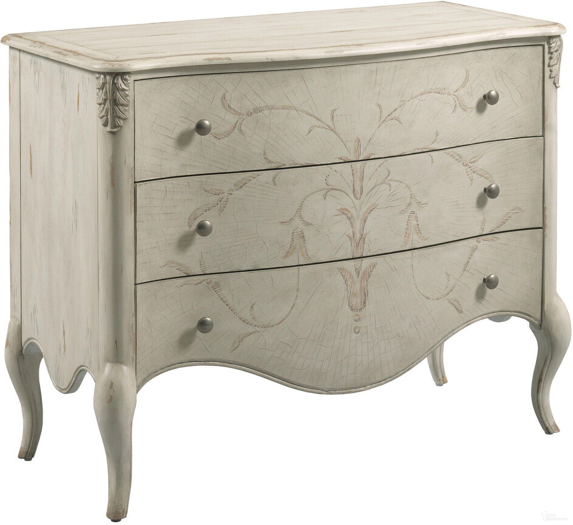 The appearance of Cambric Marisca Accent Chest In Creme designed by American Drew in the modern / contemporary interior design. This creme piece of furniture was selected by 1StopBedrooms from Cambric Collection to add a touch of cosiness and style into your home. Sku: 309-151C. Material: Wood.