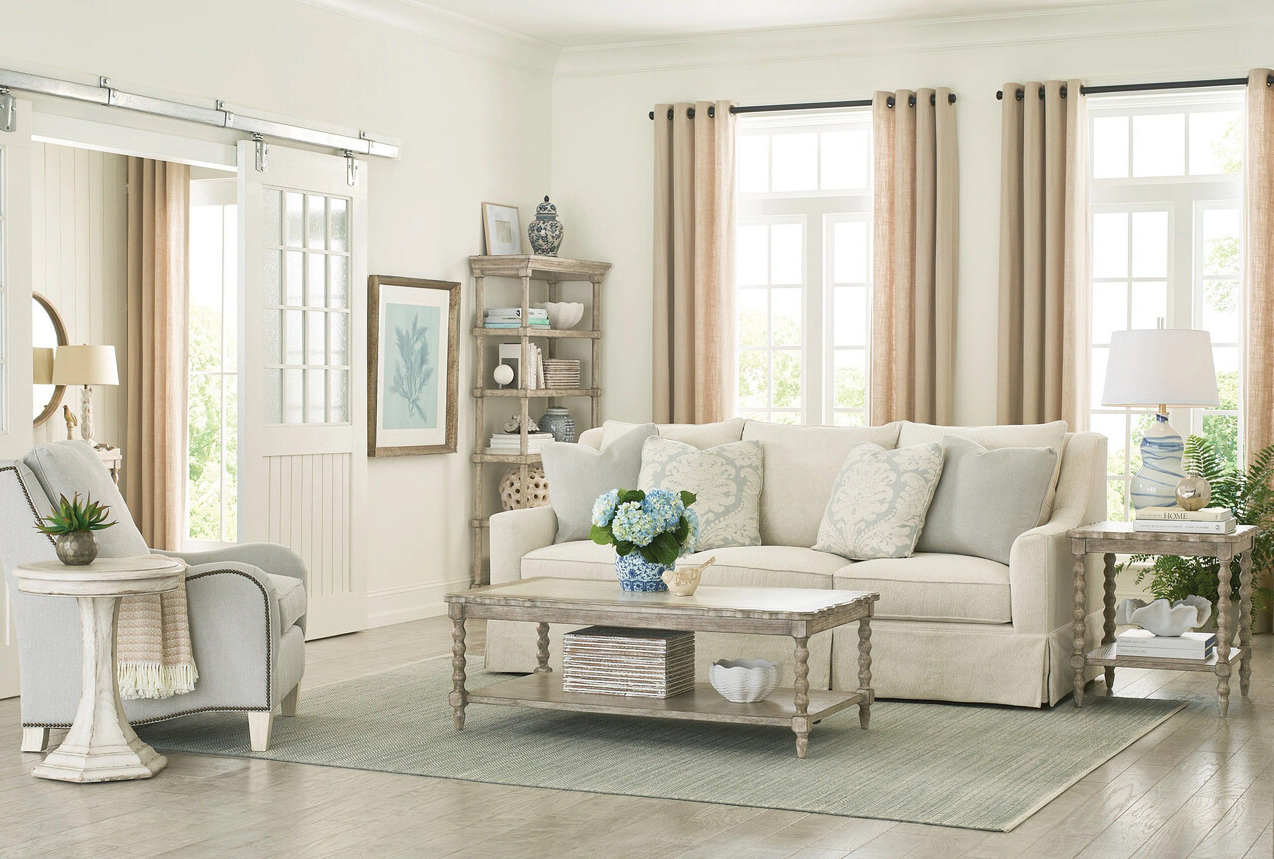 The appearance of Cambric Occasional Table Set In Creme designed by American Drew in the modern / contemporary interior design. This creme piece of furniture was selected by 1StopBedrooms from Cambric Collection to add a touch of cosiness and style into your home. Sku: 309-910B;309-915B. Material: Wood.