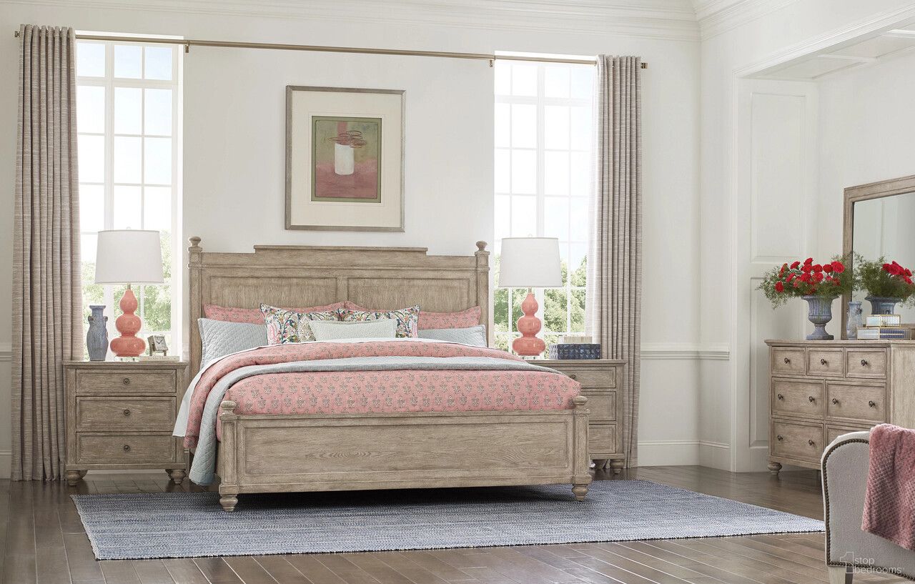 The appearance of Cambric Panel Bedroom Set In Creme designed by American Drew in the modern / contemporary interior design. This creme piece of furniture  was selected by 1StopBedrooms from Cambric Collection to add a touch of cosiness and style into your home. Sku: 309-304BR;309-421B. Bed Type: Panel Bed. Material: Wood. Bed Size: Queen.