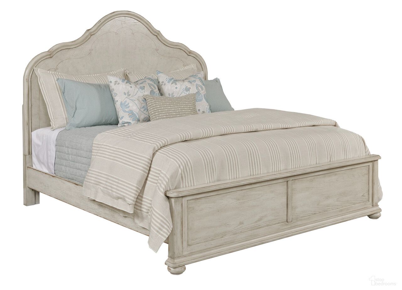 The appearance of Cambric Vignette California King Panel Bed In Creme designed by American Drew in the modern / contemporary interior design. This creme piece of furniture was selected by 1StopBedrooms from Cambric Collection to add a touch of cosiness and style into your home. Sku: 309-316C;309-318C. Bed Type: Panel Bed. Material: Wood. Bed Size: California King.