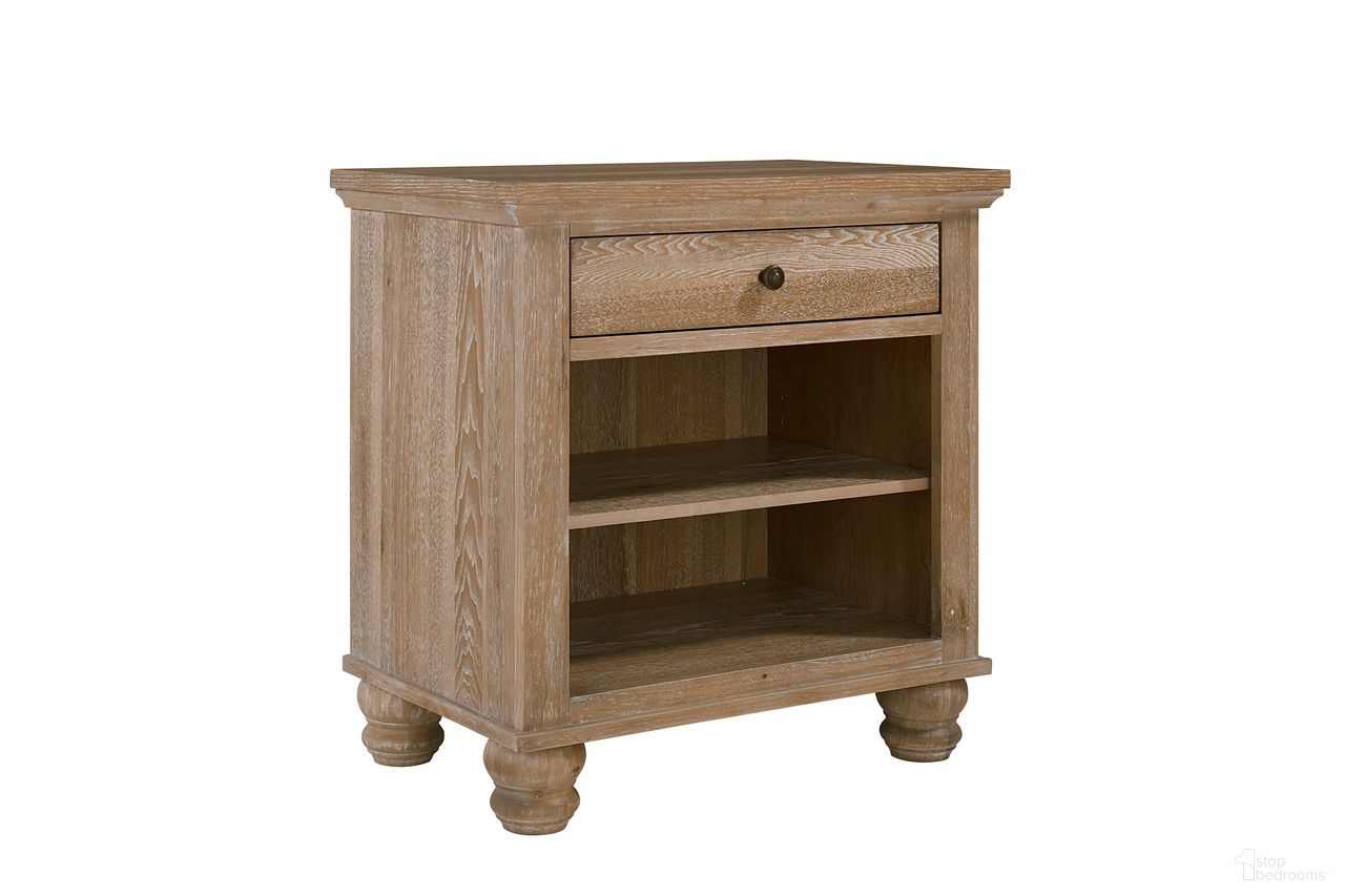The appearance of Cambridge 1 Drawer Nightstand In Khaki designed by Aspenhome in the transitional interior design. This khaki piece of furniture was selected by 1StopBedrooms from Cambridge Collection to add a touch of cosiness and style into your home. Sku: ICB-451-KHK-3. Material: Wood.