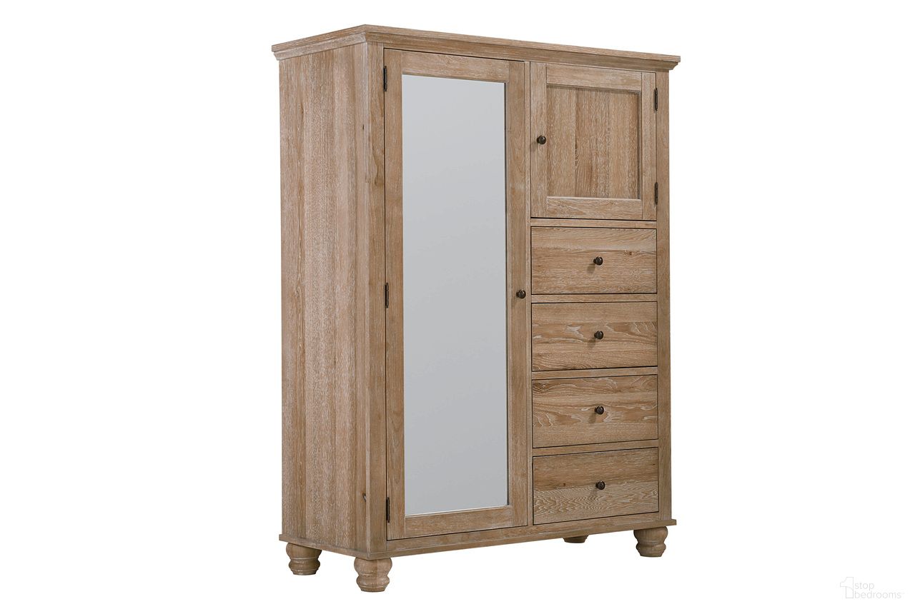 The appearance of Cambridge Chiffarobe In Khaki designed by Aspenhome in the transitional interior design. This khaki piece of furniture was selected by 1StopBedrooms from Cambridge Collection to add a touch of cosiness and style into your home. Sku: ICB-459-KHK-2. Material: Wood.