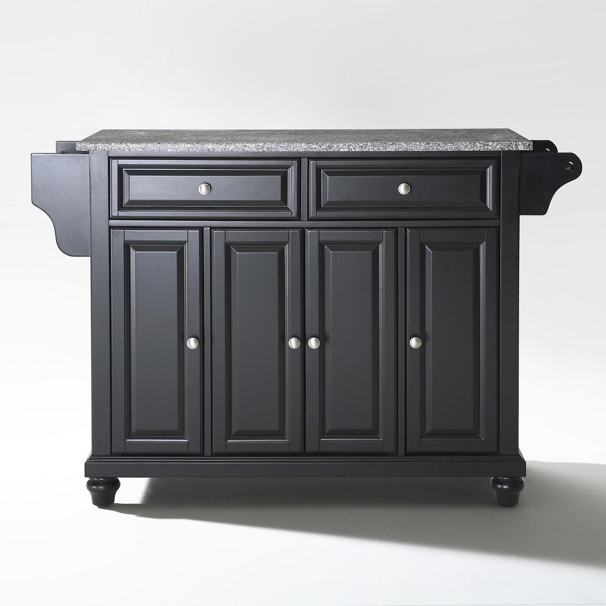 The appearance of Cambridge Granite Top Full Size Kitchen Island/Cart In Black and Gray designed by Crosley Brands in the traditional interior design. This black and gray piece of furniture  was selected by 1StopBedrooms from Cambridge Collection to add a touch of cosiness and style into your home. Sku: CF3001-BK;CF0301-GG;CF0104-BK. Material: Solid Granite.