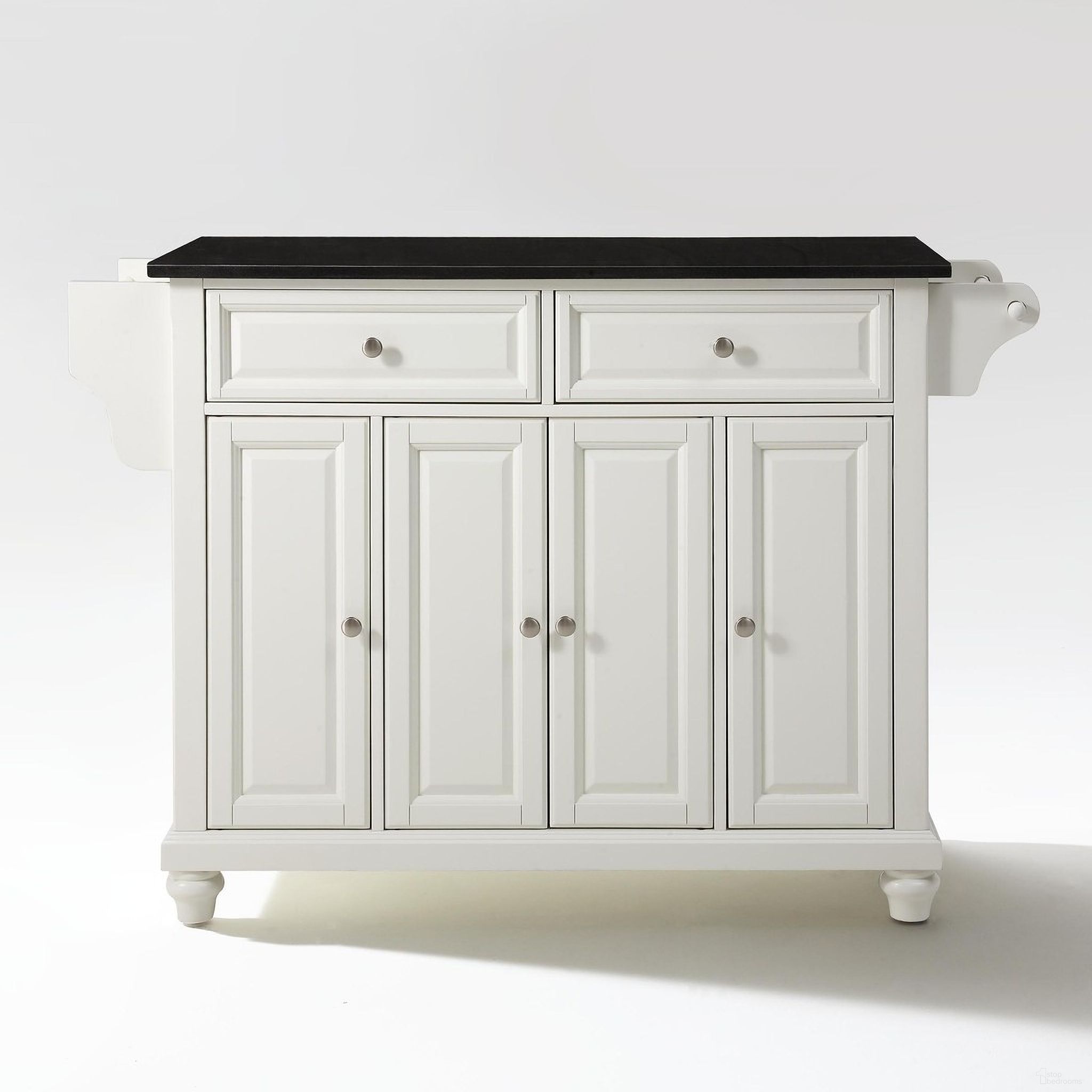 The appearance of Cambridge Granite Top Full Size Kitchen Island/Cart In White and Black designed by Crosley Brands in the traditional interior design. This white and black piece of furniture was selected by 1StopBedrooms from Cambridge Collection to add a touch of cosiness and style into your home. Sku: CF3001-WH;CF0301-BG;CF0104-WH. Material: Solid Granite.