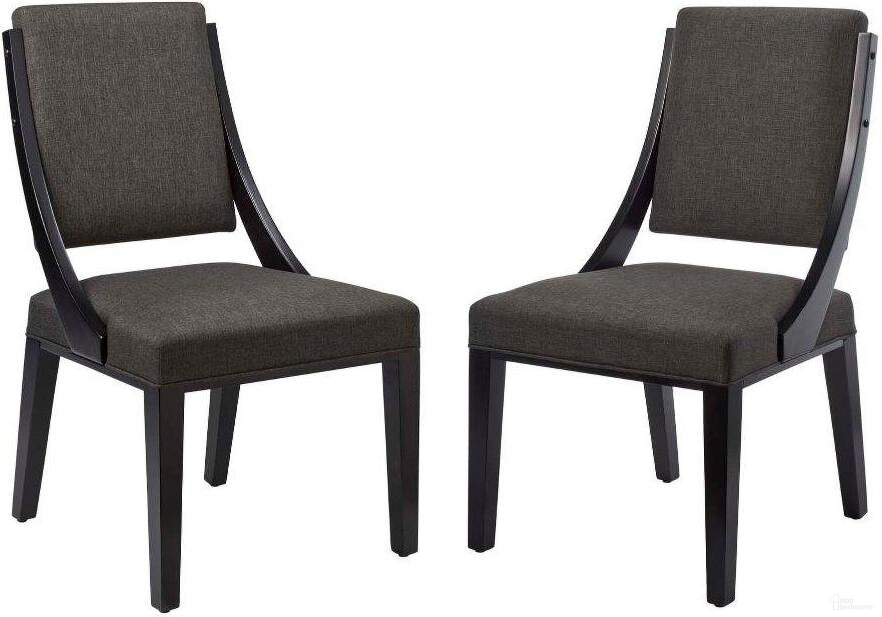Cambridge Gray Upholstered Fabric Dining Chairs - Set Of 2