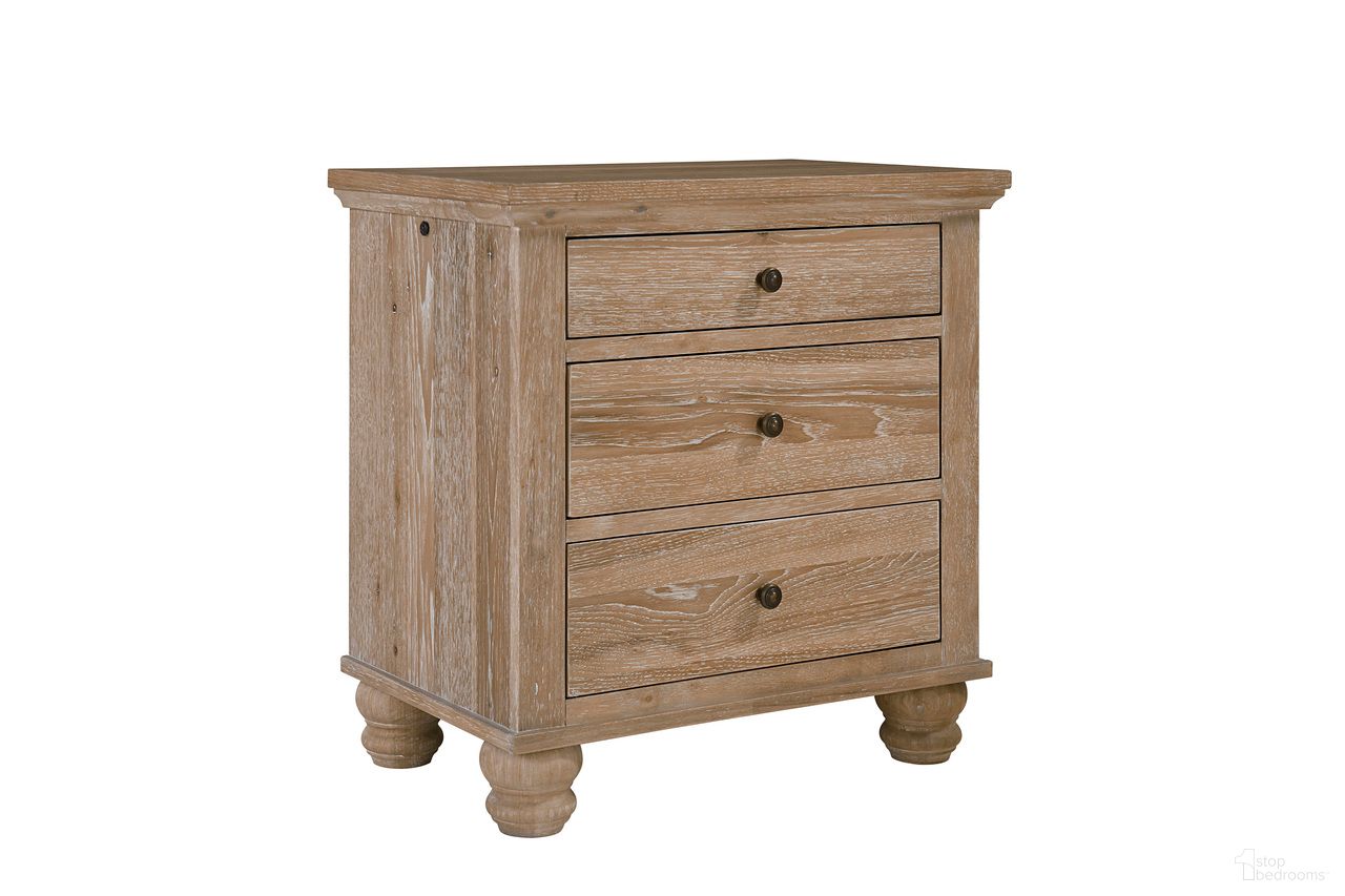The appearance of Cambridge Liv360 Nightstand In Khaki designed by Aspenhome in the transitional interior design. This khaki piece of furniture  was selected by 1StopBedrooms from Cambridge Collection to add a touch of cosiness and style into your home. Sku: ICB-450-KHK-6. Material: Wood.