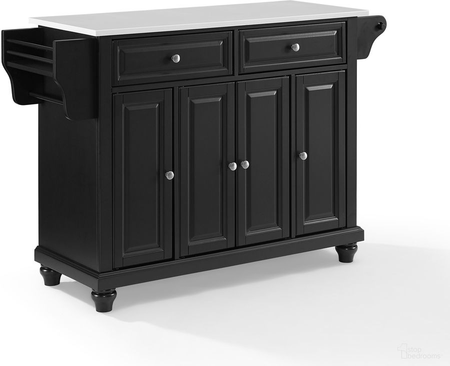 The appearance of Cambridge Stone Top Full Size Kitchen Island/Cart In Black and White designed by Crosley Brands in the traditional interior design. This black and white piece of furniture was selected by 1StopBedrooms from Cambridge Collection to add a touch of cosiness and style into your home. Sku: CF3001-BK;CF0301-WH;CF0104-BK. Material: Solid Granite.