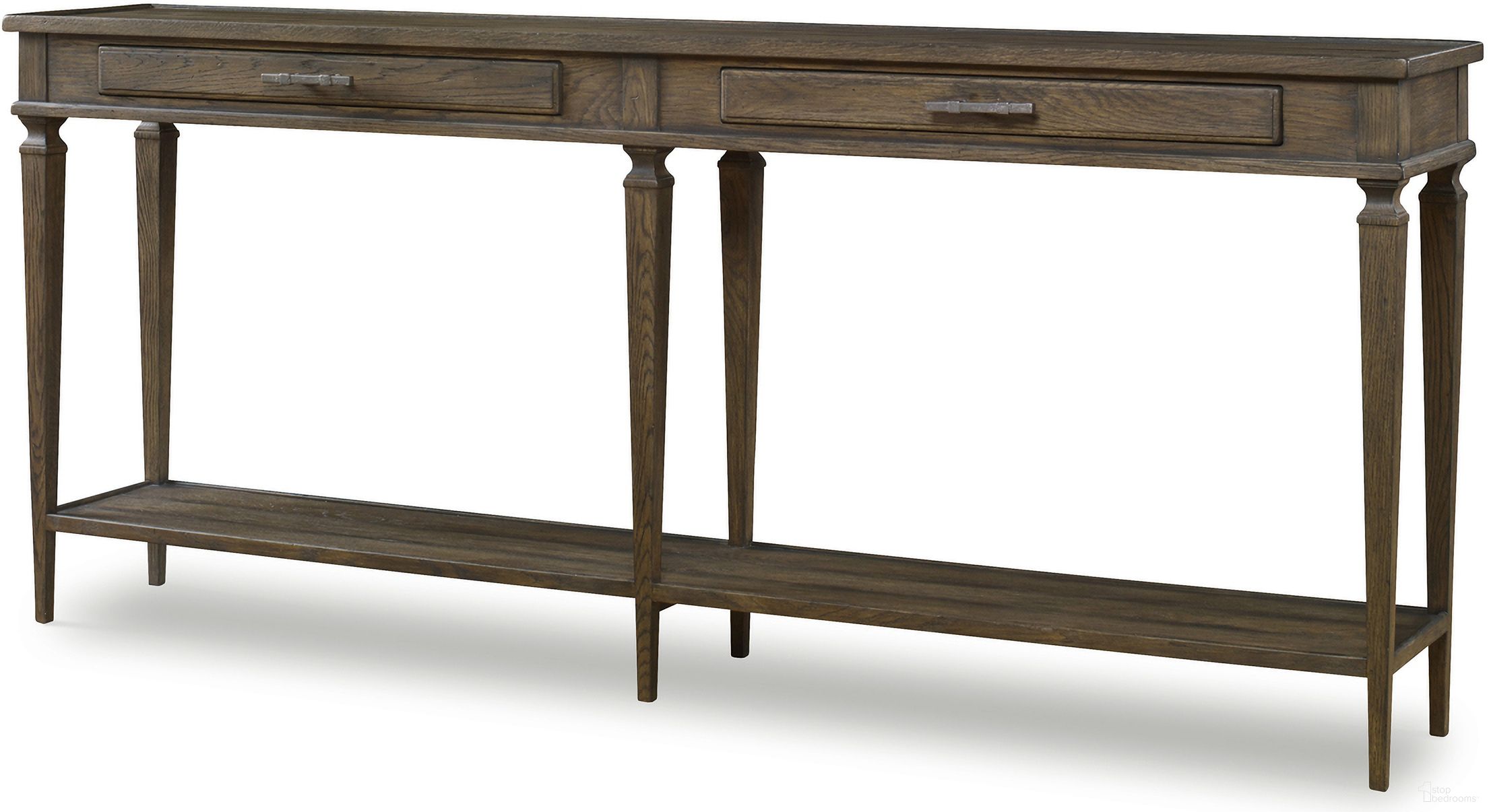 The appearance of Camden Aiden Console Table In Rustic Brown designed by Century Furniture in the transitional interior design. This rustic brown piece of furniture was selected by 1StopBedrooms from Camden Collection to add a touch of cosiness and style into your home. Sku: B2H-724. Material: Oak Veneer.