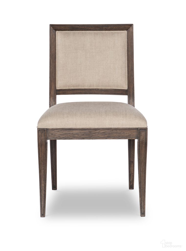 The appearance of Camden Bailey Side Chair In Rustic Brown designed by Century Furniture in the transitional interior design. This rustic brown piece of furniture was selected by 1StopBedrooms from Camden Collection to add a touch of cosiness and style into your home. Sku: B2H-531. Material: Upholstery. Chair Type: Side Chair.