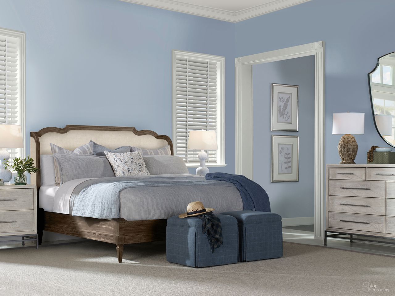 Camden Bedroom Set In Rustic Brown