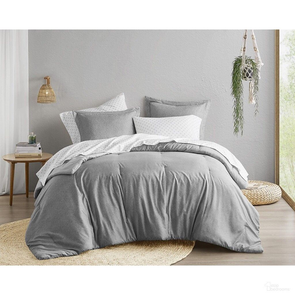 The appearance of Camden Chambray Print Microfiber Comforter Set with Bed Sheets In Gray designed by Olliix in the modern / contemporary interior design. This gray piece of furniture  was selected by 1StopBedrooms from Camden Collection to add a touch of cosiness and style into your home. Sku: AM10-0099. Material: Polyester. Bed Size: Queen.