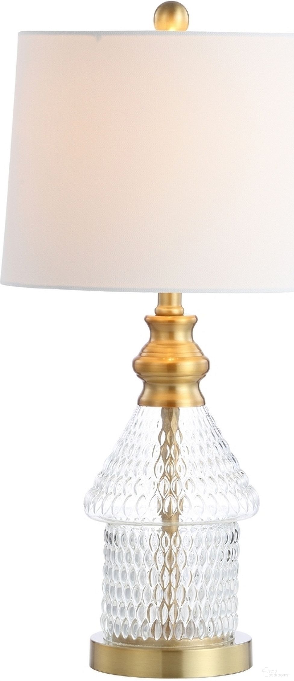 Camden Clear and Brass Gold Table Lamp