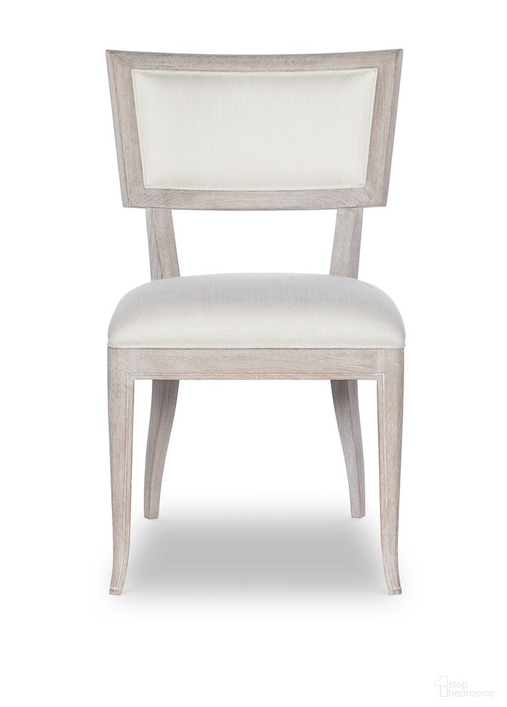 The appearance of Camden Liam Side Chair In Rustic White designed by Century Furniture in the transitional interior design. This rustic white piece of furniture was selected by 1StopBedrooms from Camden Collection to add a touch of cosiness and style into your home. Sku: B2W-551. Material: Upholstery. Chair Type: Side Chair.