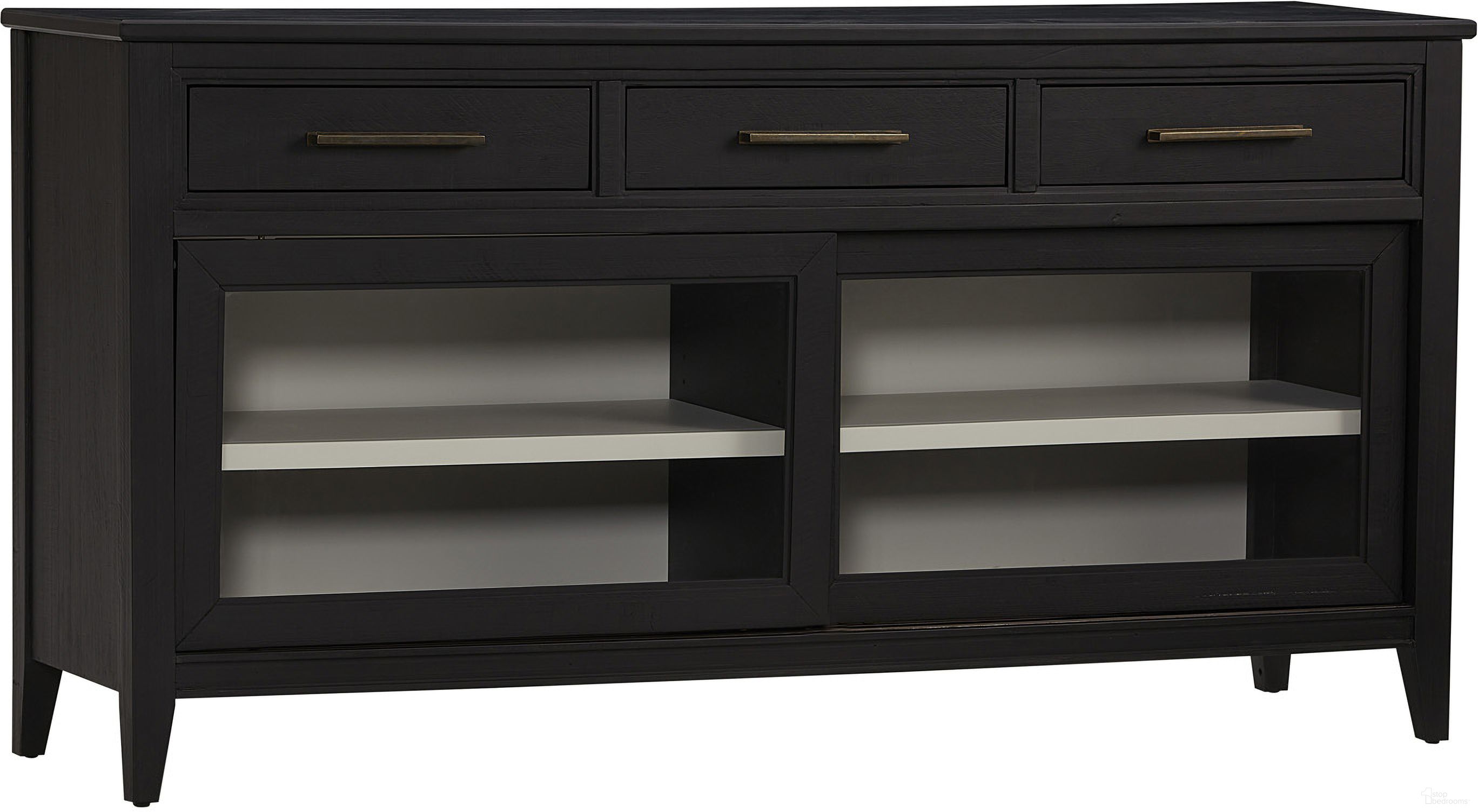 The appearance of Camden Sideboard In Domino designed by Aspenhome in the transitional interior design. This domino piece of furniture was selected by 1StopBedrooms from Camden Collection to add a touch of cosiness and style into your home. Sku: I631-6808. Material: Wood.