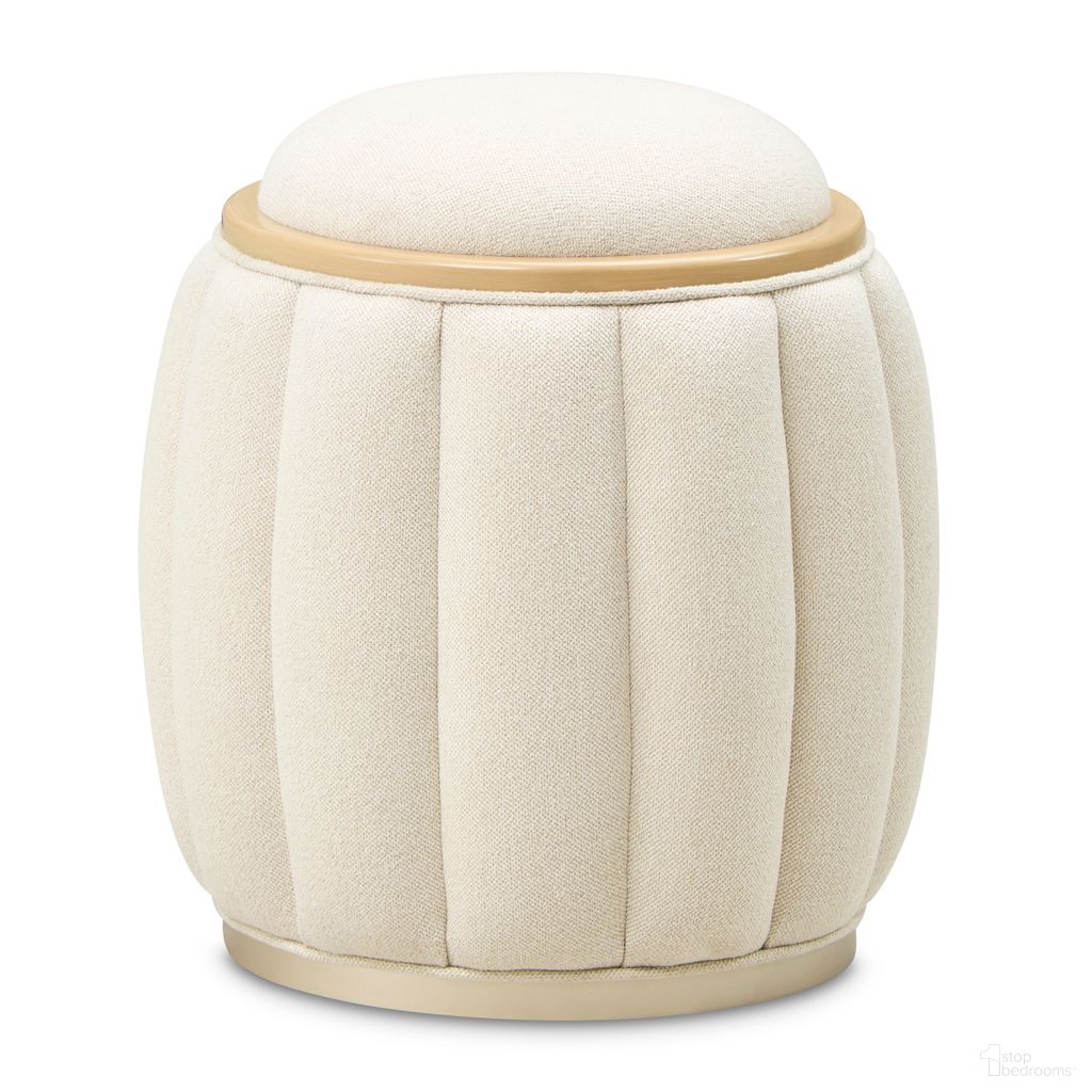 The appearance of Camellia Field Round Bench In Caramel designed by Michael Amini in the modern / contemporary interior design. This caramel piece of furniture was selected by 1StopBedrooms from Camellia Field Collection to add a touch of cosiness and style into your home. Sku: N9090804-134. Material: Poplar.