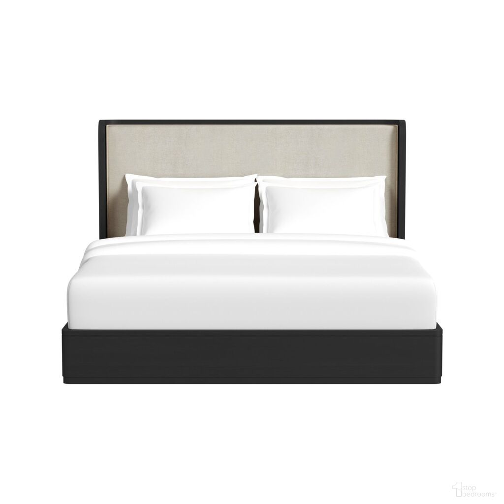 The appearance of Camelot King Upholstered Bed In Black and Grey designed by Picket House in the modern / contemporary interior design. This black/grey piece of furniture was selected by 1StopBedrooms from Camelot Collection to add a touch of cosiness and style into your home. Sku: B-16860-8-KHF;B-16860-8-QKR. Bed Size: King. Material: Paper. Bed Type: Upholstered Bed.