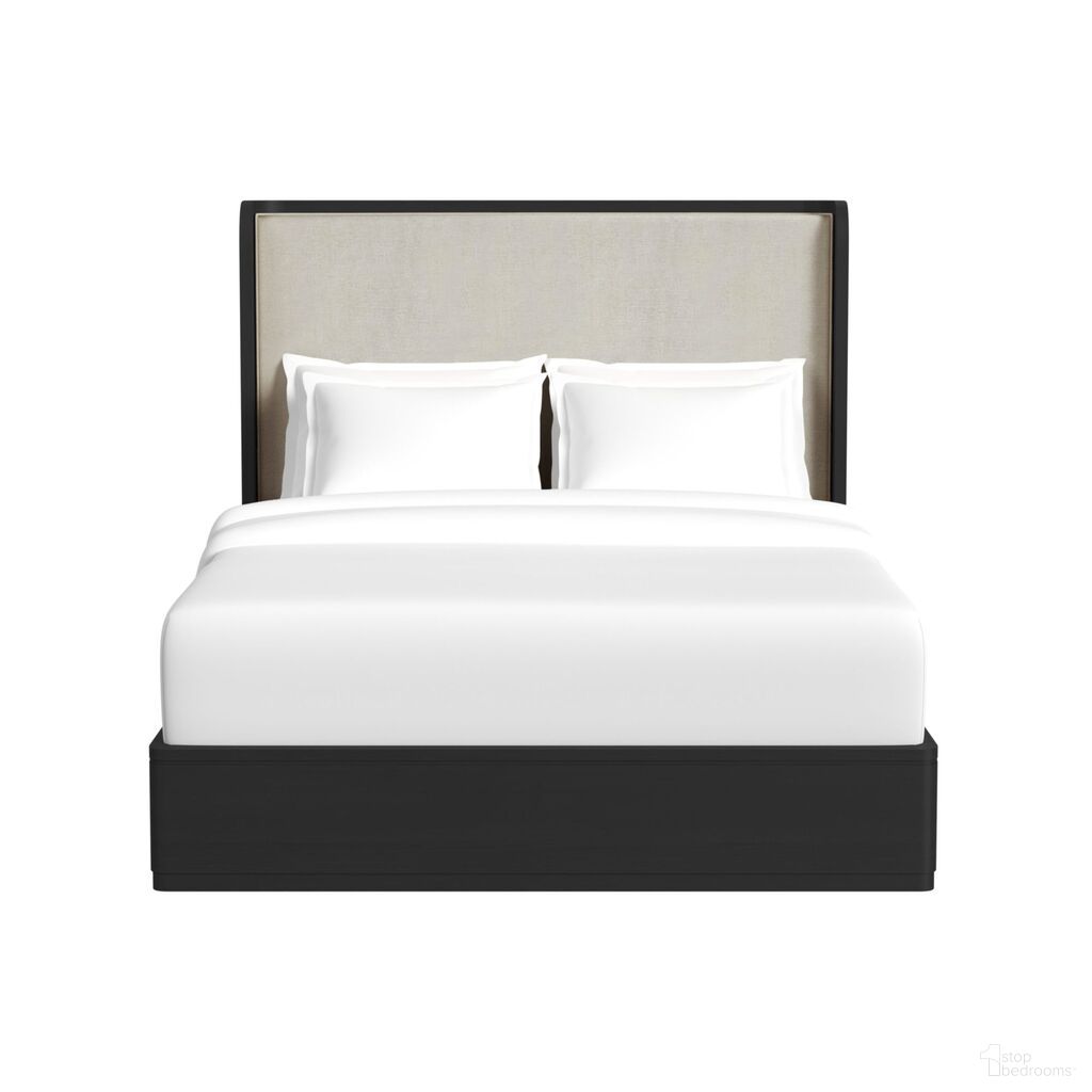 The appearance of Camelot Queen Upholstered Bed In Black and Grey designed by Picket House in the modern / contemporary interior design. This black/grey piece of furniture was selected by 1StopBedrooms from Camelot Collection to add a touch of cosiness and style into your home. Sku: B-16860-8-QHF;B-16860-8-QKR. Bed Size: Queen. Material: Paper. Bed Type: Upholstered Bed.
