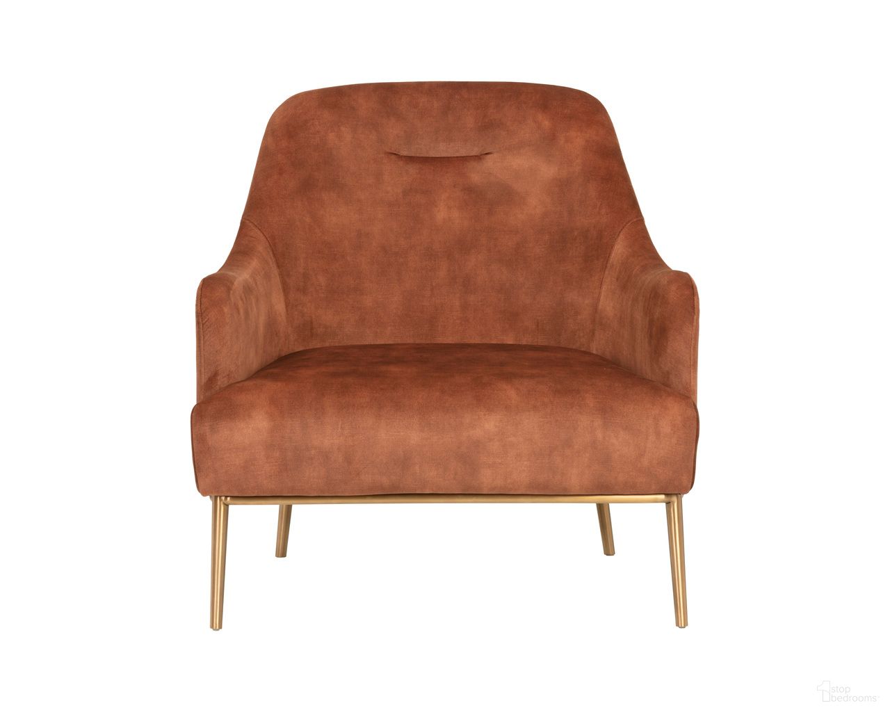 Cameron Lounge Chair In Nono Rust