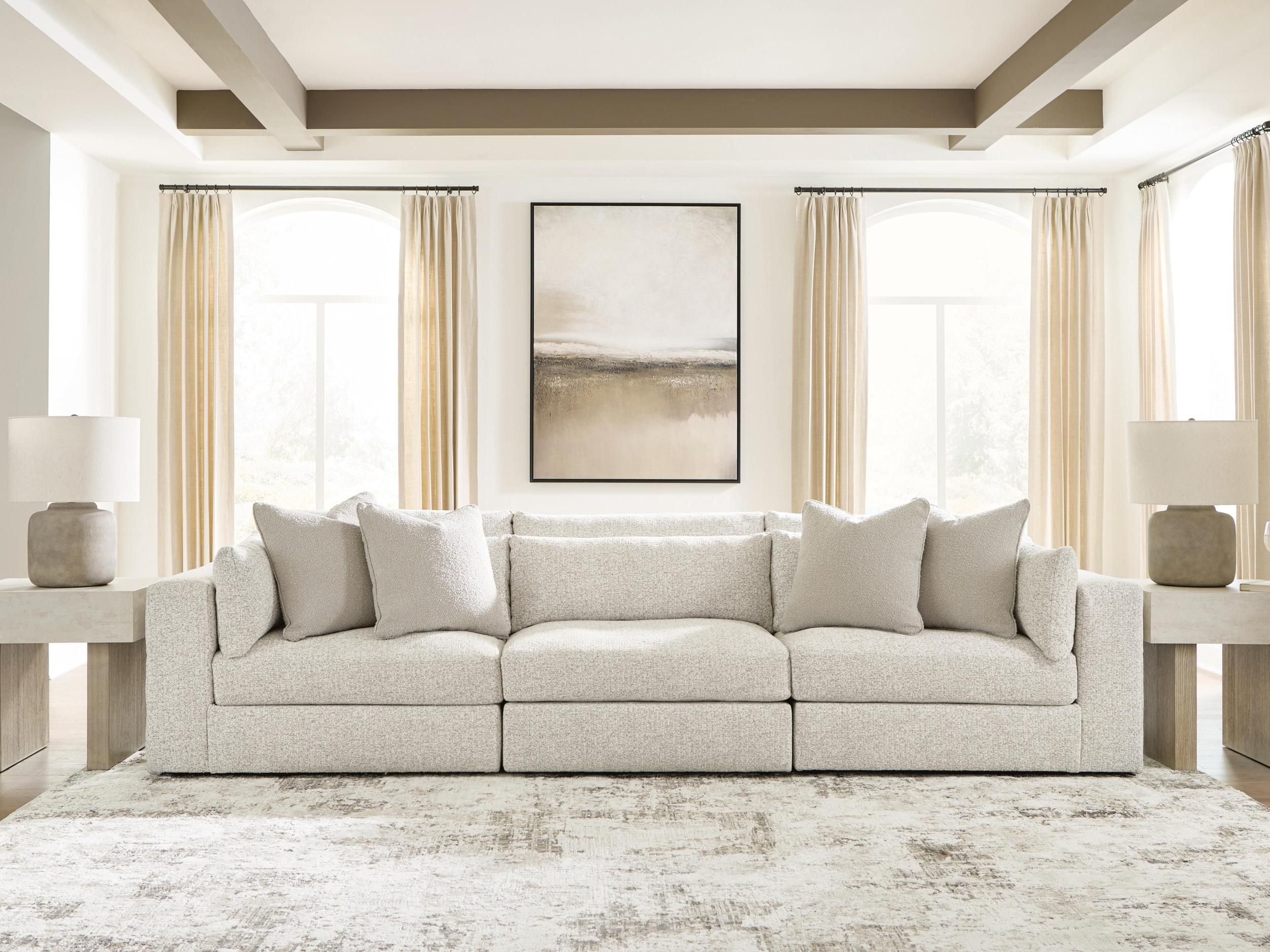 Camfield 3-Piece Sectional Sofa In Snowstone