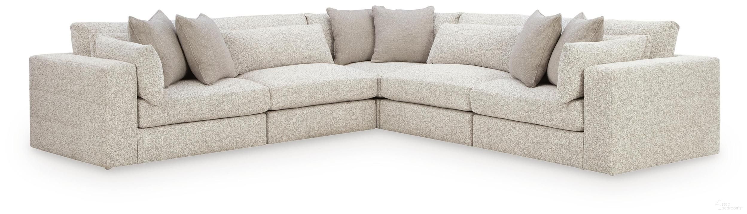Camfield 5-Piece Sectional In Snow