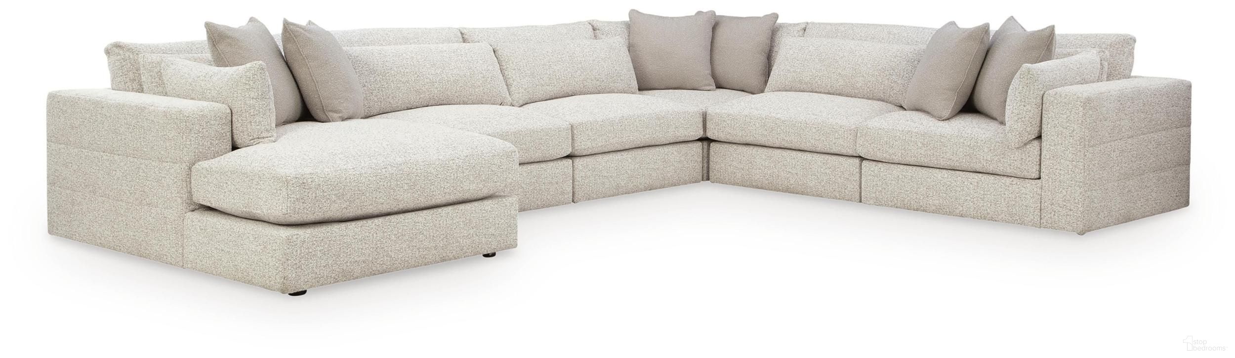 Camfield 6-Piece Sectional with LAF Chaise In Snow