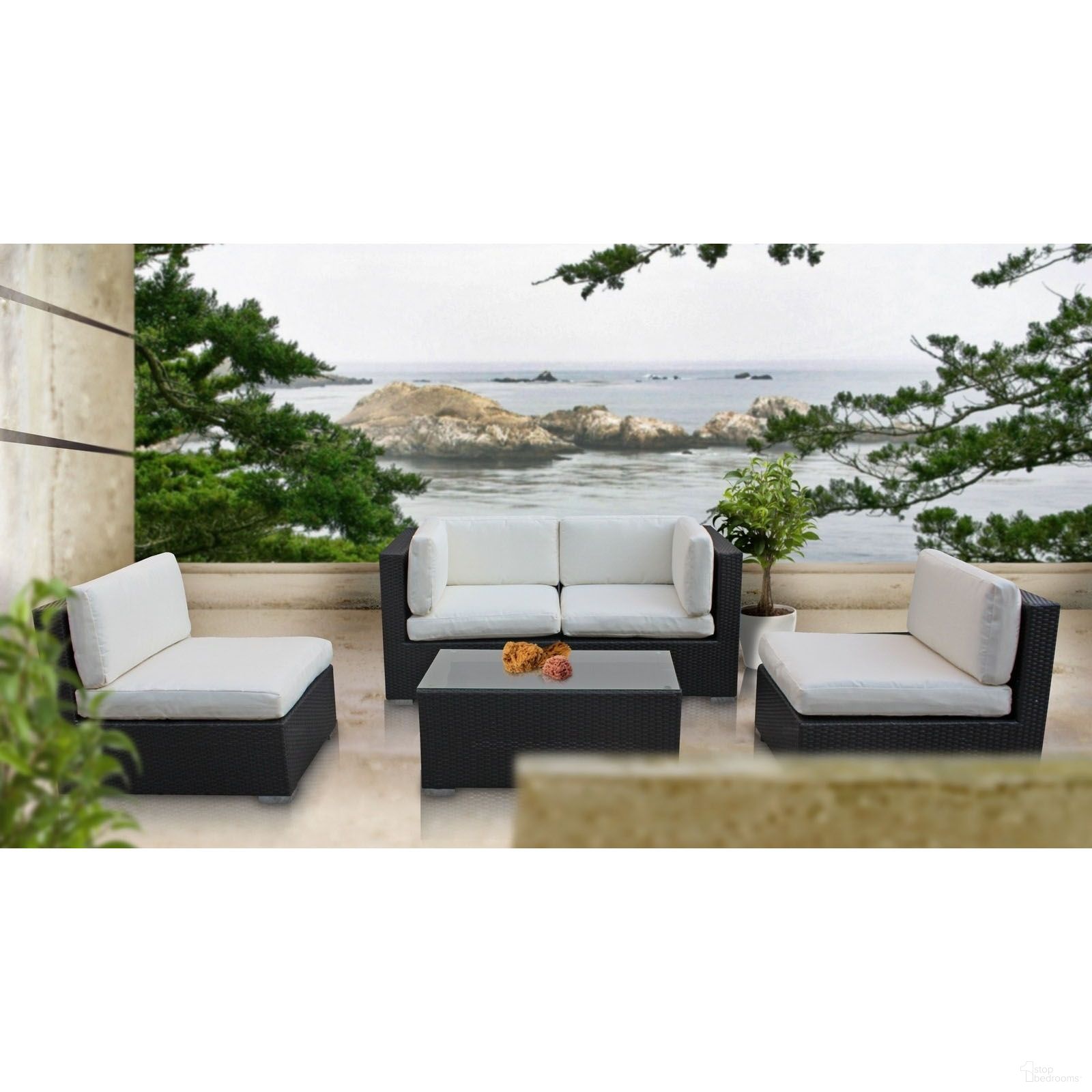The appearance of Camfora 5 Piece Outdoor Patio Sectional Set In Espresso and White designed by Modway in the modern / contemporary interior design. This white/espresso piece of furniture was selected by 1StopBedrooms from Camfora Collection to add a touch of cosiness and style into your home. Sku: EEI-694-EXP-WHI-SET. Material: Aluminum.
