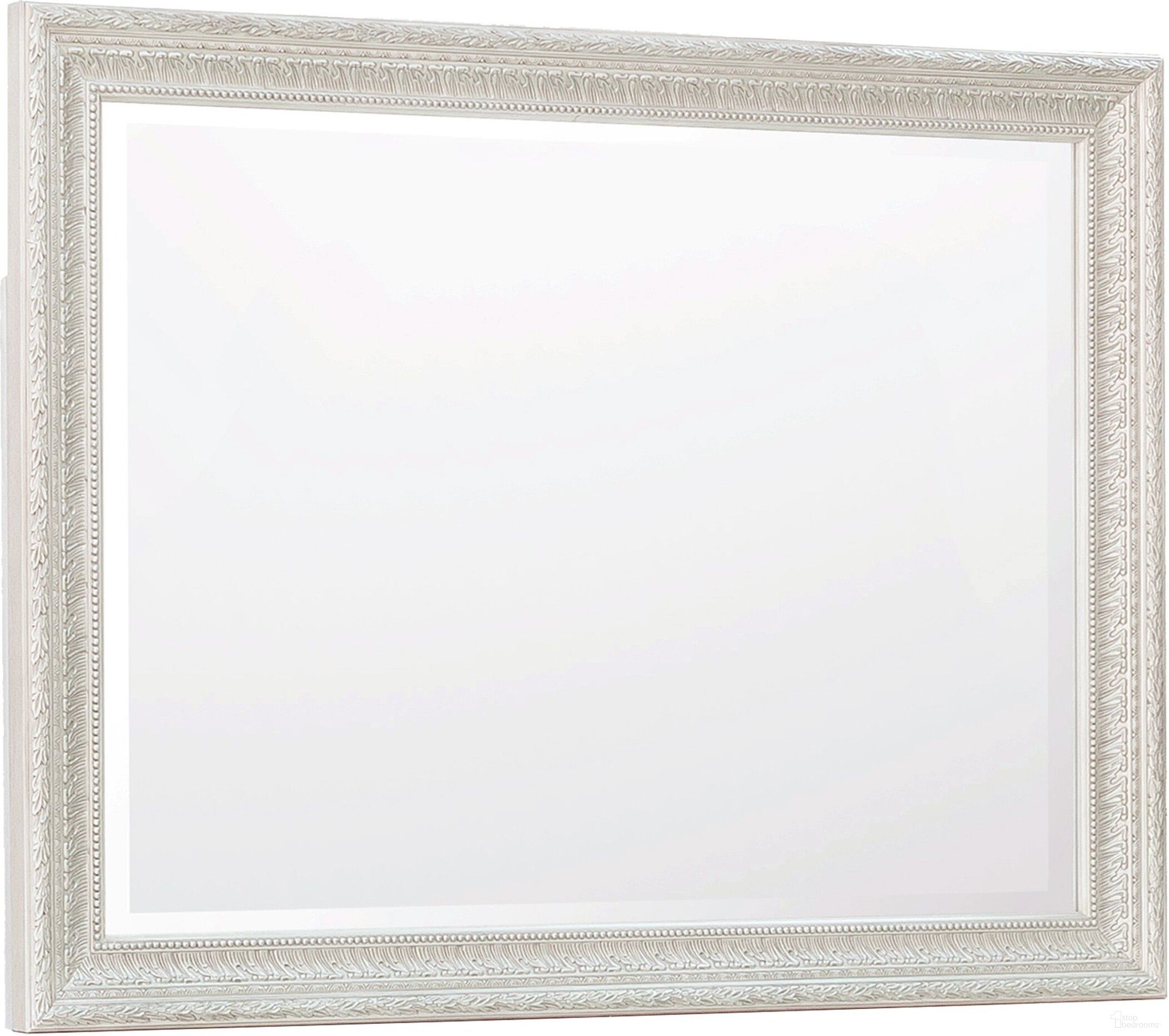 Camila Mirror In White and Cream