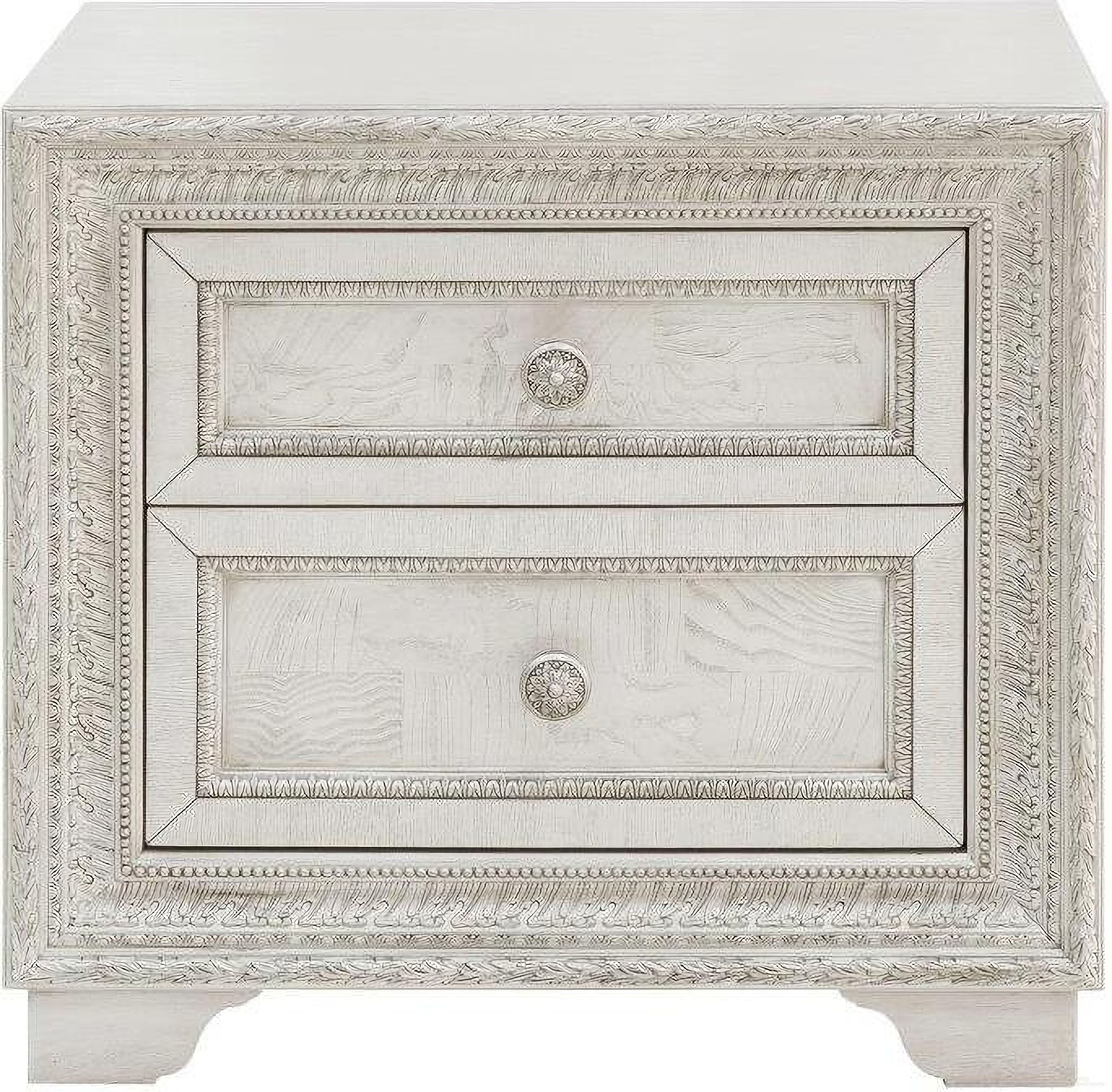 The appearance of Camila Nightstand In Natural designed by Pulaski in the traditional interior design. This natural piece of furniture  was selected by 1StopBedrooms from Camila Collection to add a touch of cosiness and style into your home. Sku: P269140S. Material: Rubberwood.