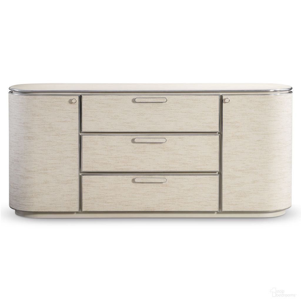 The appearance of Camille Buffet In Beige and Tan designed by Bernhardt in the modern / contemporary interior design. This beige/tan piece of furniture was selected by 1StopBedrooms from Camille Collection to add a touch of cosiness and style into your home. Sku: 357132. Material: Woven.