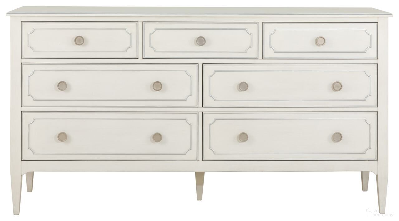 The appearance of Camille Dresser In Linen designed by Fairfield Chair in the modern / contemporary interior design. This linen piece of furniture was selected by 1StopBedrooms from Camille Collection to add a touch of cosiness and style into your home. Sku: 8018-DC. Material: Rubberwood.