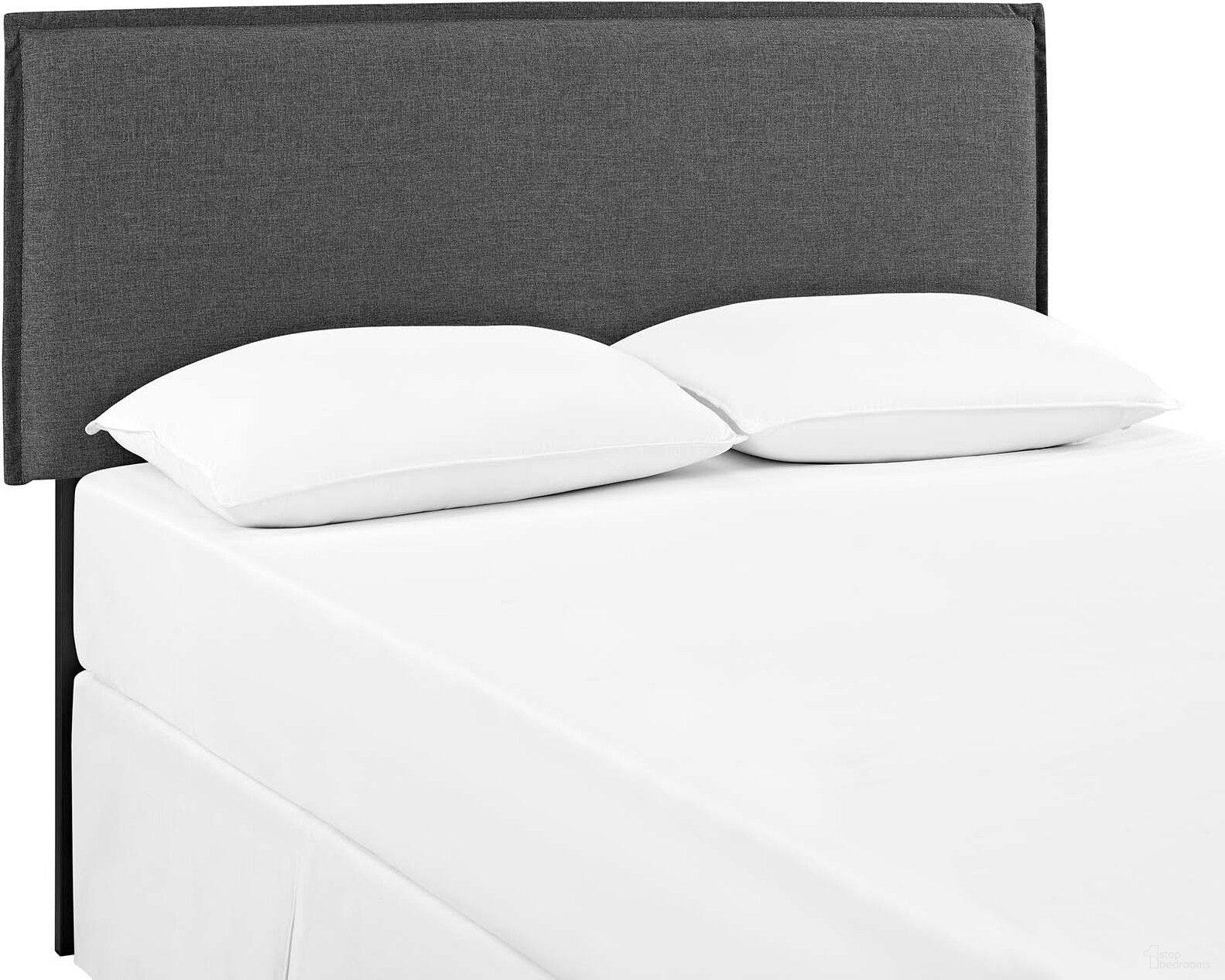 The appearance of Camille Gray Full Upholstered Fabric Headboard designed by Modway in the modern / contemporary interior design. This gray piece of furniture  was selected by 1StopBedrooms from Camille Collection to add a touch of cosiness and style into your home. Sku: MOD-5406-GRY. Material: Fabric. Bed Size: Full.