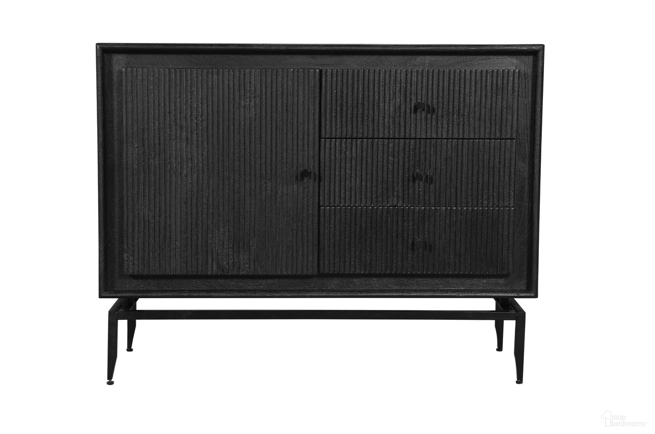 The appearance of Camilo 3 Drawer Wood Accent Cabinet In Black designed by Gild Design House in the modern / contemporary interior design. This black piece of furniture was selected by 1StopBedrooms from Camilo Collection to add a touch of cosiness and style into your home. Sku: 0F-00IF0. Material: Mango Wood.