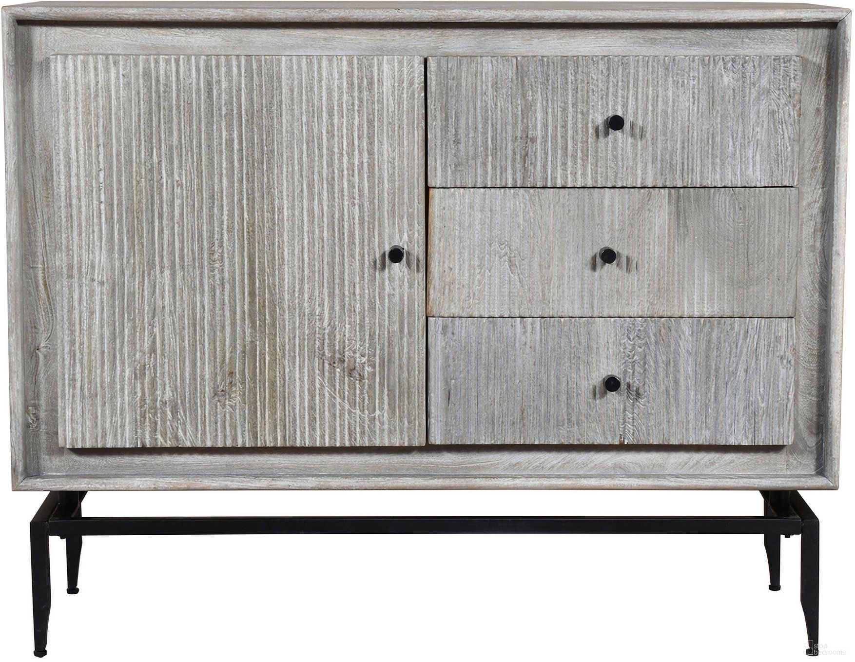 The appearance of Camilo 3 Drawer Wood Accent Cabinet In Grey designed by Gild Design House in the modern / contemporary interior design. This grey piece of furniture was selected by 1StopBedrooms from Camilo Collection to add a touch of cosiness and style into your home. Sku: 0F-00IGF. Material: Mango Wood.