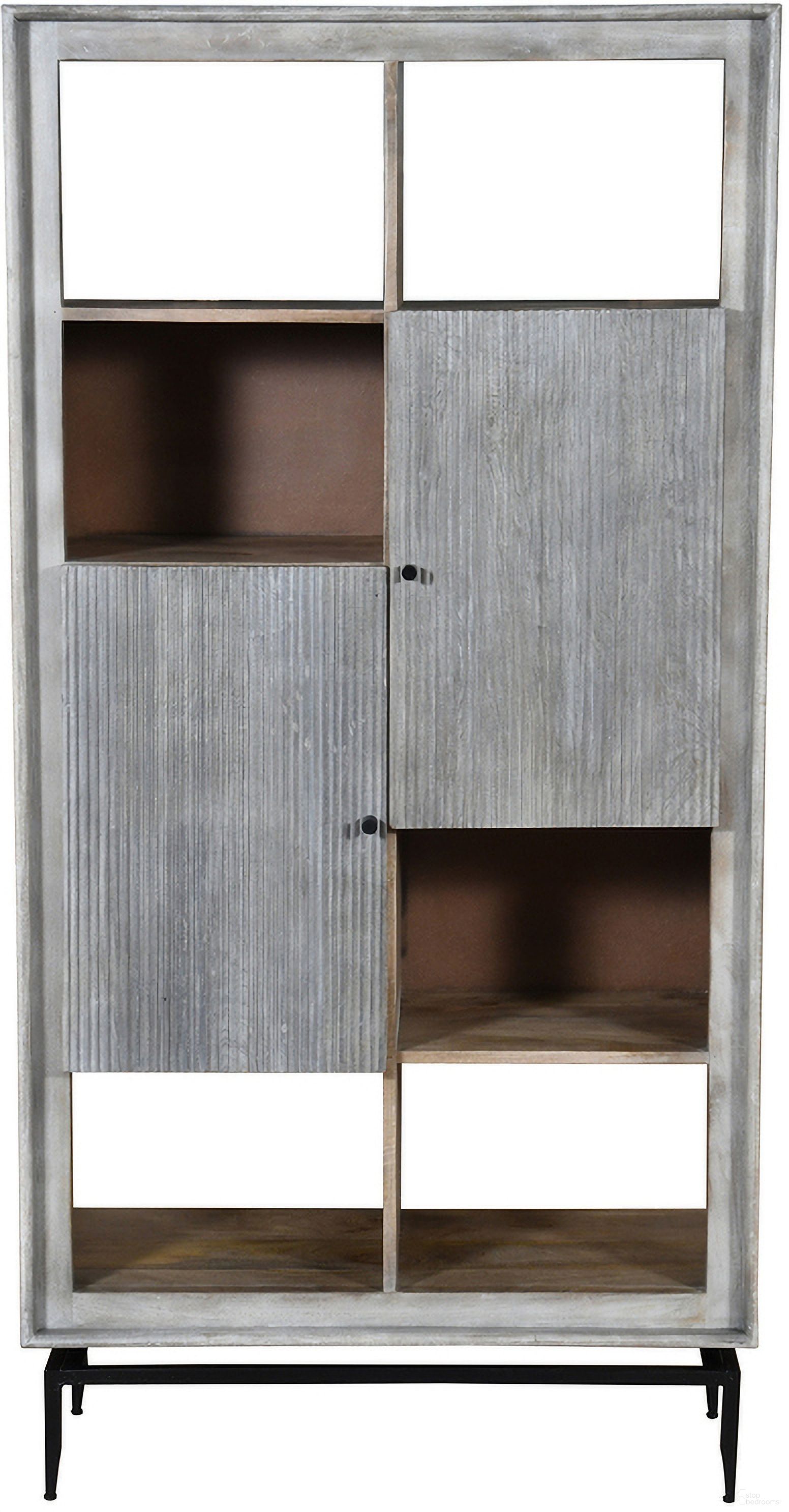 The appearance of Camilo 72 Inch High 2 Door Accent Cabinet In Grey designed by Gild Design House in the modern / contemporary interior design. This grey piece of furniture was selected by 1StopBedrooms from Camilo Collection to add a touch of cosiness and style into your home. Sku: 0F-00IGG. Material: Mango Wood.