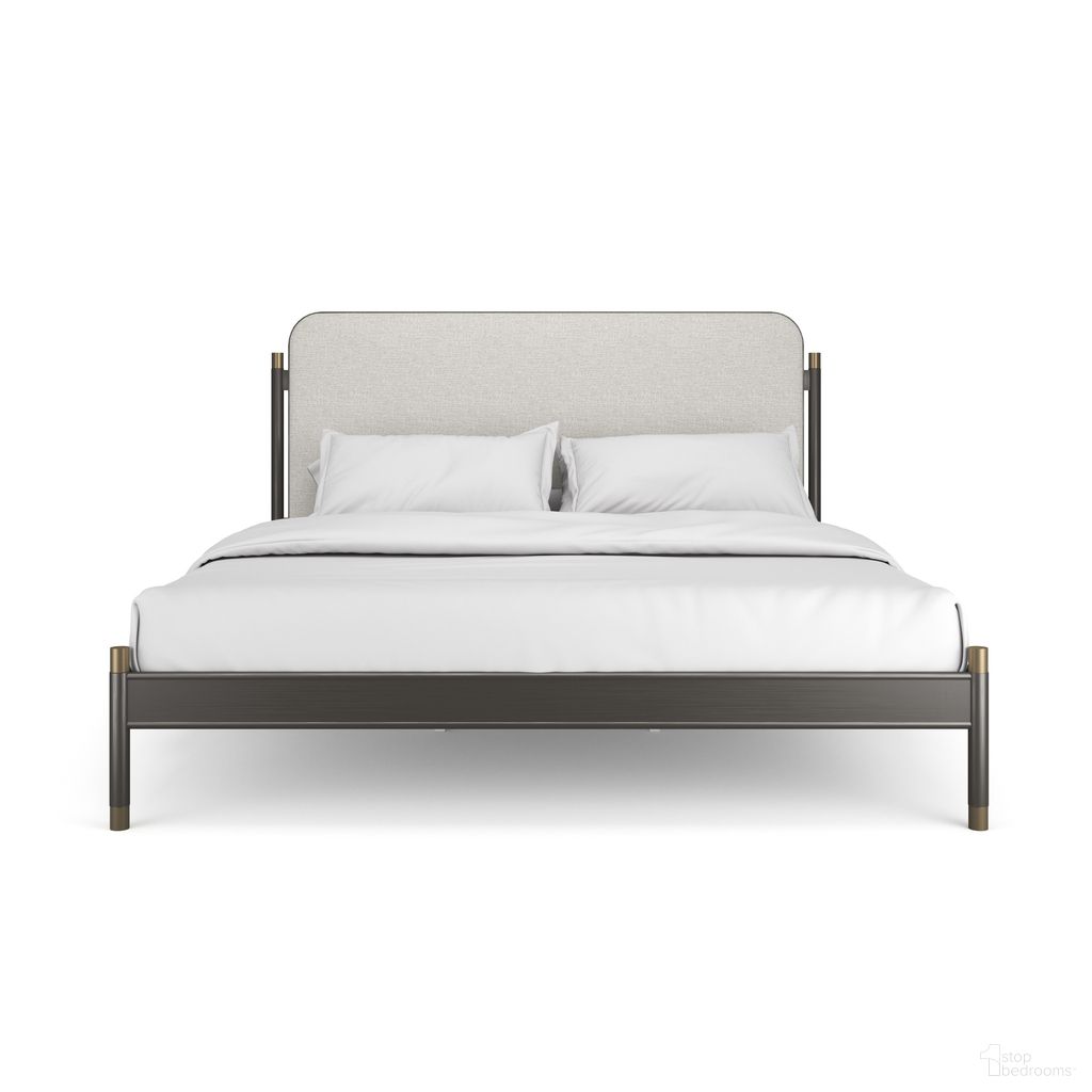 The appearance of Campaign King Upholstered Bed In Bronze designed by Caracole in the transitional interior design. This bronze piece of furniture was selected by 1StopBedrooms from Campaign Collection to add a touch of cosiness and style into your home. Sku: CLA-024-124F;CLA-024-124H;CLA-024-124R. Material: Metal. Bed Size: King. Bed Type: Upholstered Bed.