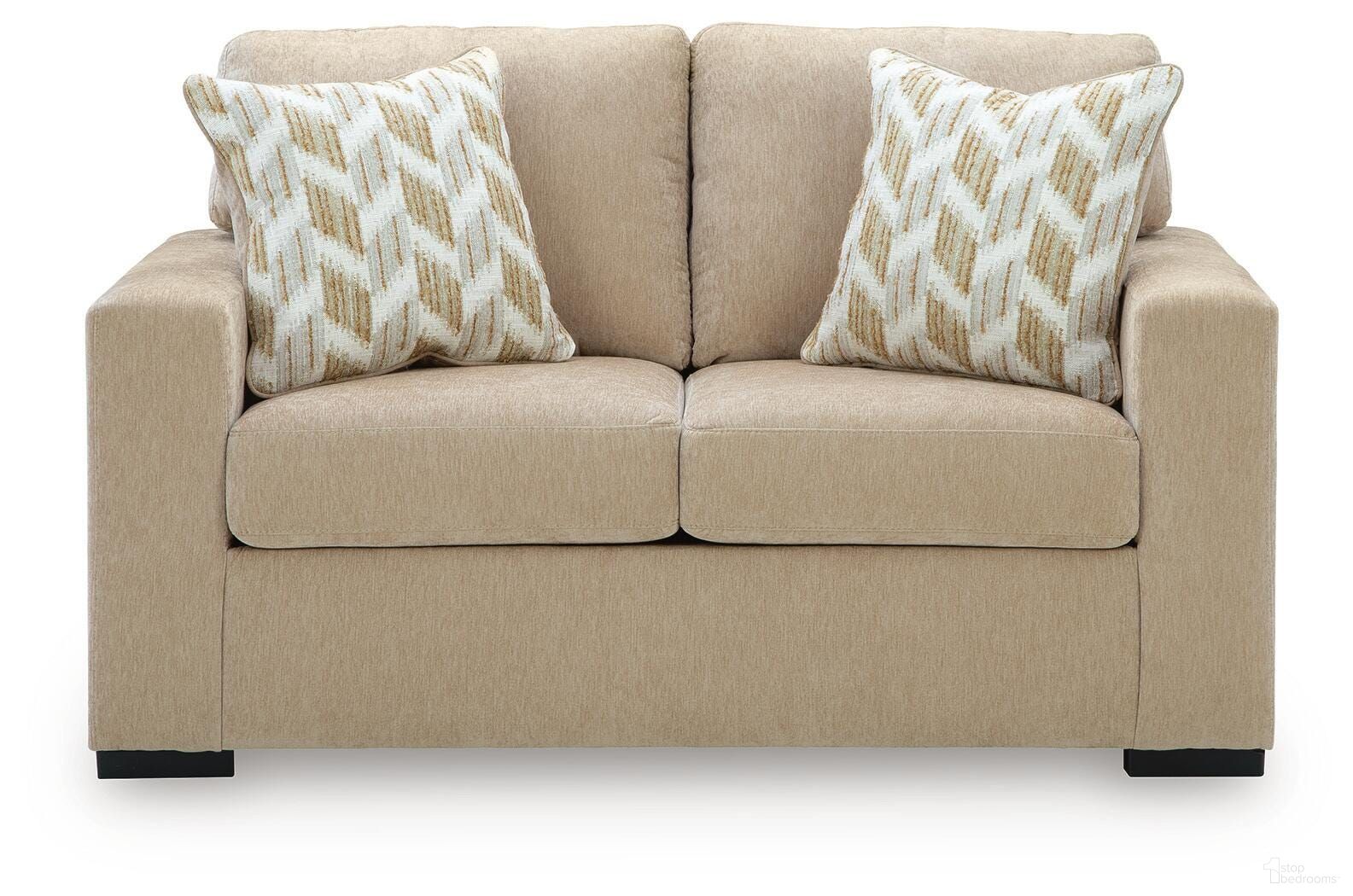 Camparia Loveseat In Almond