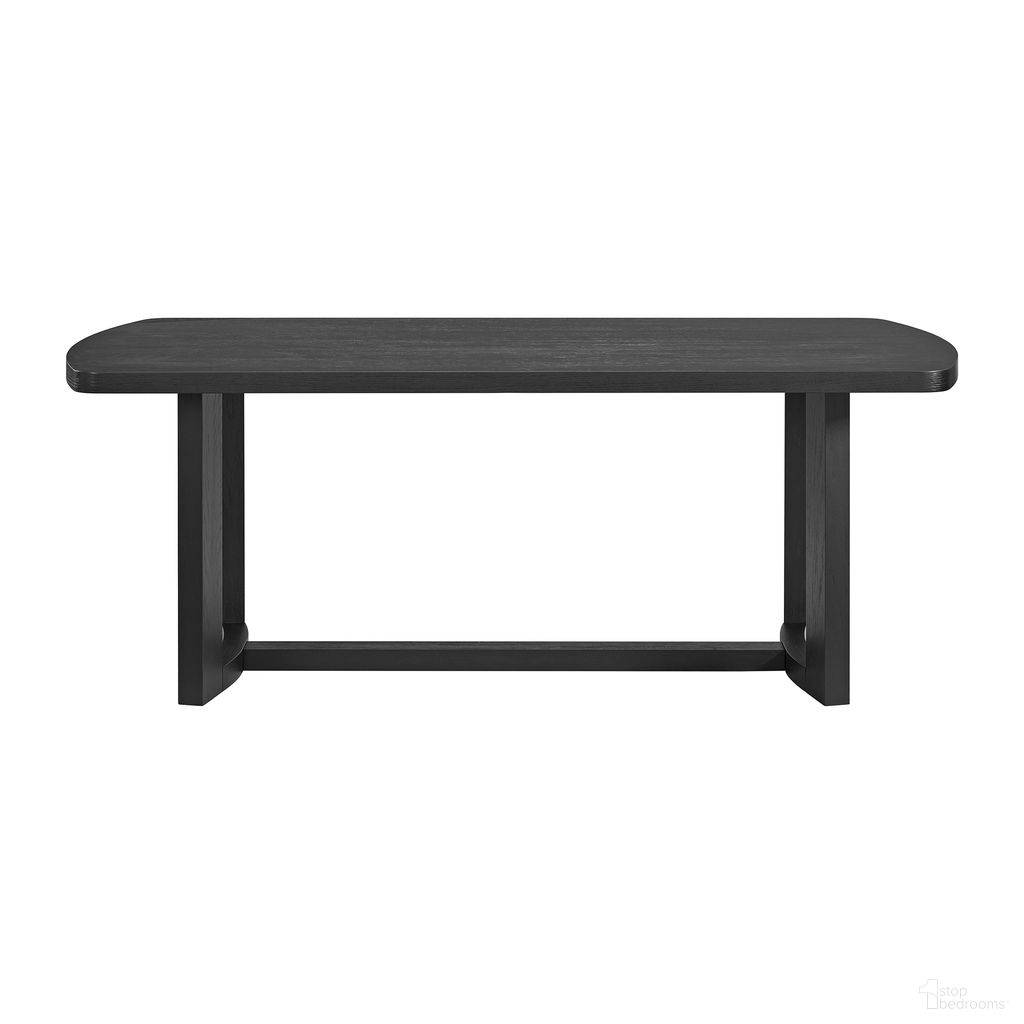 The appearance of Canal Rectangular Dining Table In Black designed by Picket House in the modern / contemporary interior design. This black piece of furniture was selected by 1StopBedrooms from Canal Collection to add a touch of cosiness and style into your home. Sku: D-1710-8-DT2. Table Base Style: Trestle. Table Top Shape: Rectangular. Size: 40" x 78". Material: Oak.