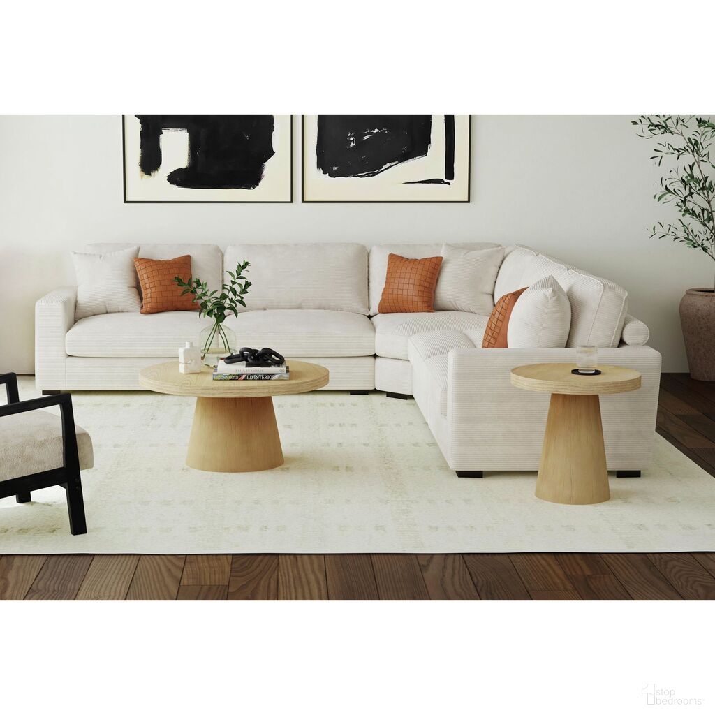 Canal Round Occasional Table Set In Natural