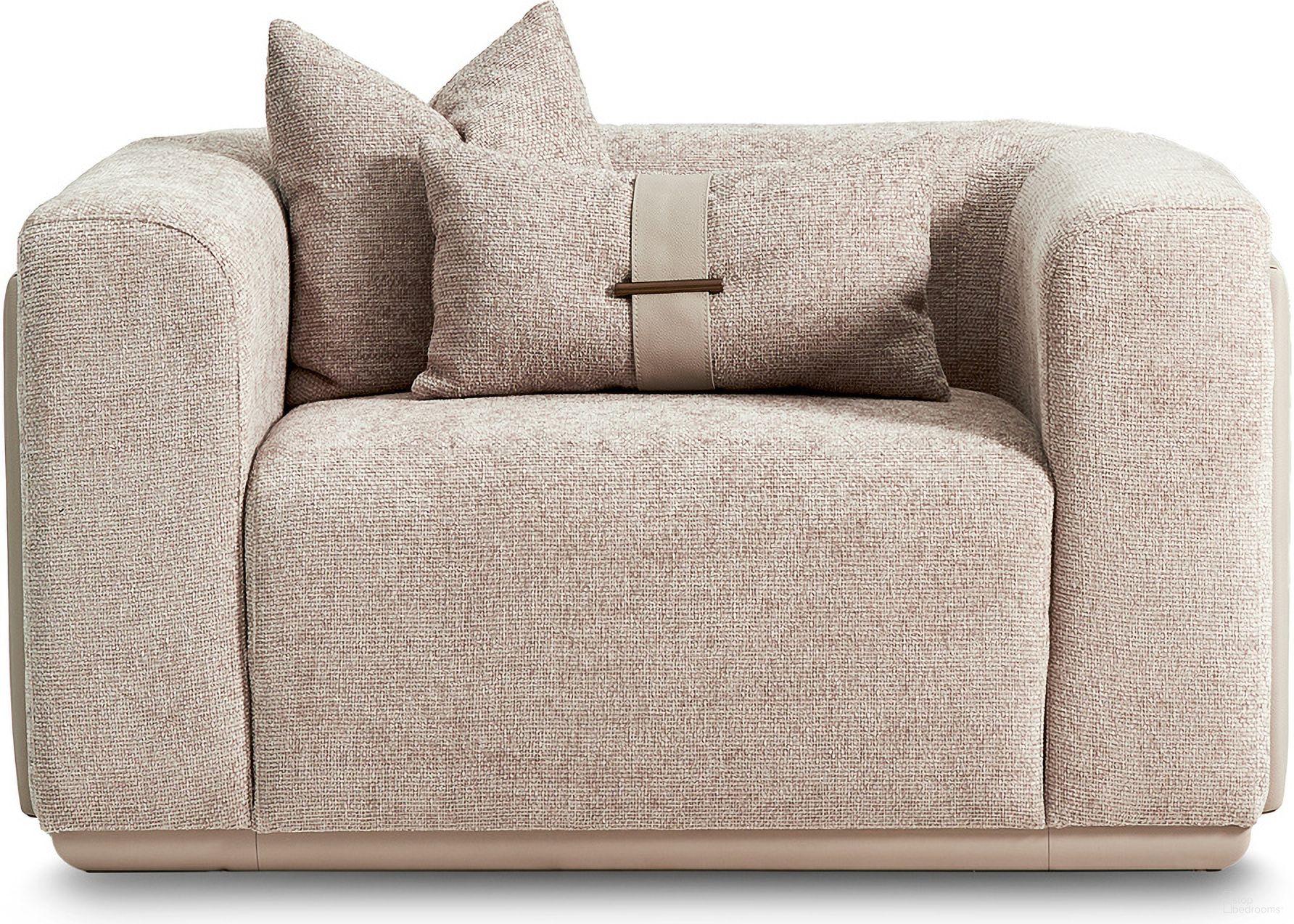 The appearance of Canberra Chair and a Half In Mink designed by Michael Amini in the transitional interior design. This mink piece of furniture was selected by 1StopBedrooms from Canberra Collection to add a touch of cosiness and style into your home. Sku: LFR-CNBA838-MNK-120. Material: Solid Wood.