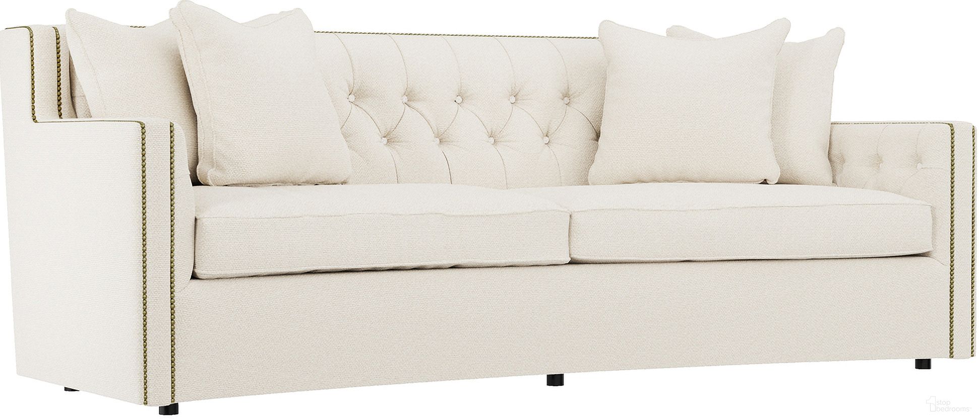 The appearance of Candace Chenille Fabric Sofa In Beige designed by Bernhardt in the traditional interior design. This cream chenille piece of furniture was selected by 1StopBedrooms from Candace Collection to add a touch of cosiness and style into your home. Sku: B7277_1345-002. Material: Wood. Upholstery Material: Chenille.