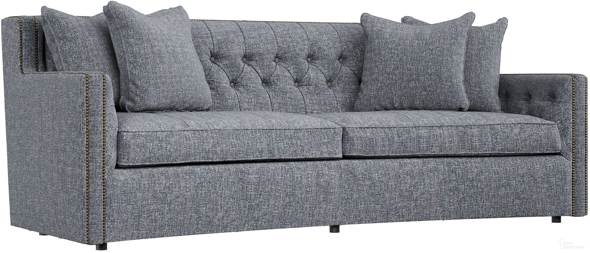 The appearance of Candace Chenille Fabric Sofa In Grey designed by Bernhardt in the traditional interior design. This grey chenille piece of furniture was selected by 1StopBedrooms from Candace Collection to add a touch of cosiness and style into your home. Sku: B7277_5533-011. Material: Wood. Upholstery Material: Chenille.